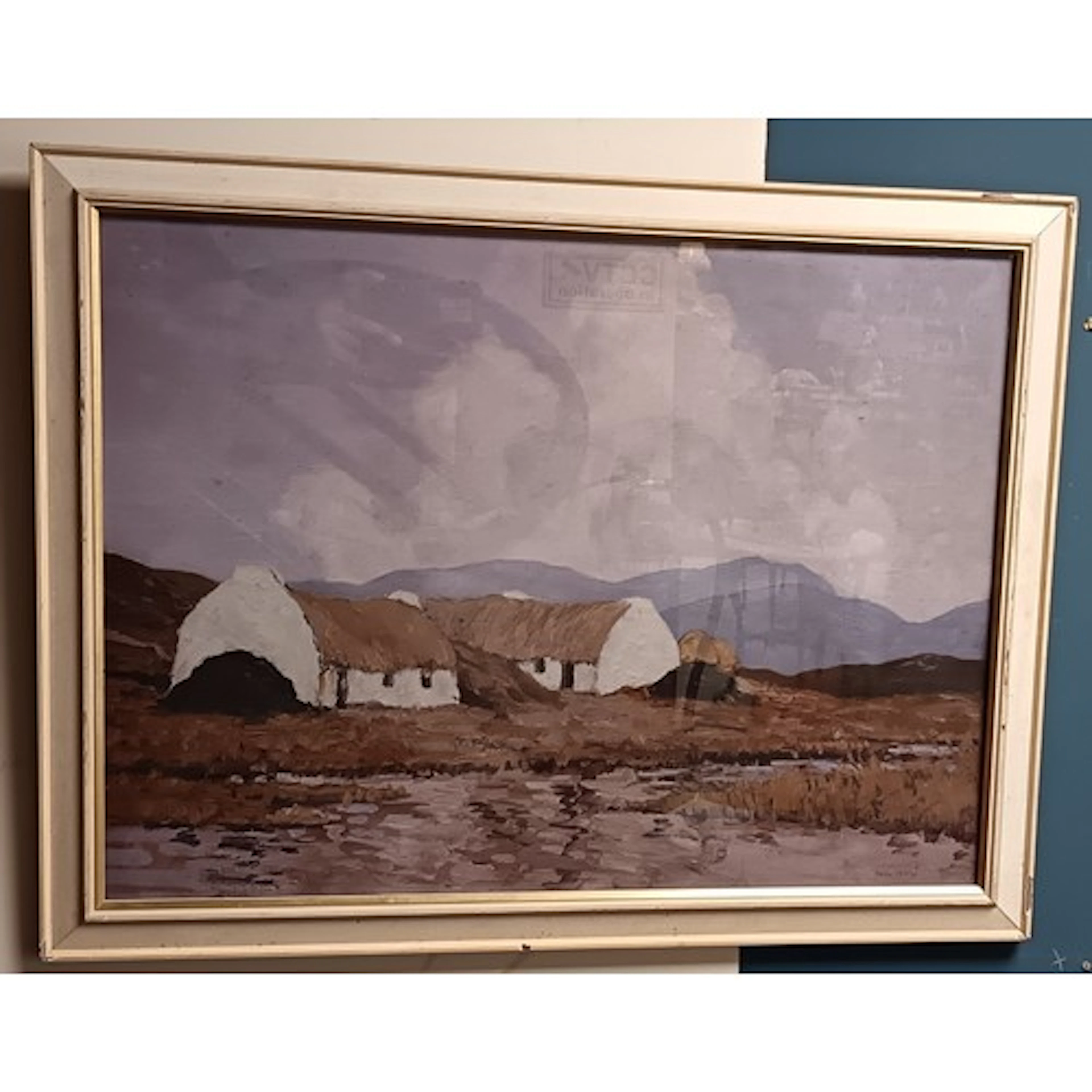 After Paul Henry, Connemara Cottage Landscape, H: 52.5cm x W...