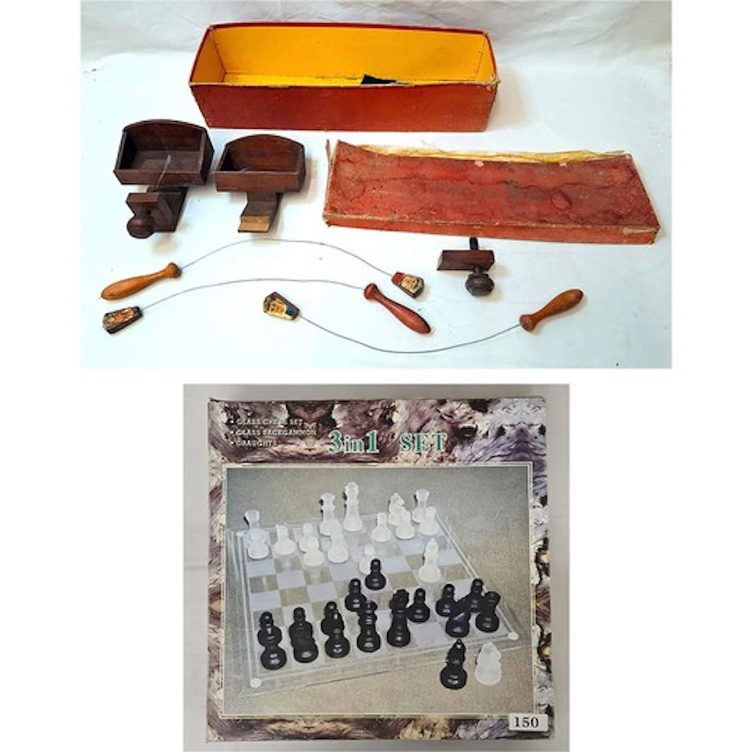 Boxed French Table Football Game, box distressed UNCHECKED, ...