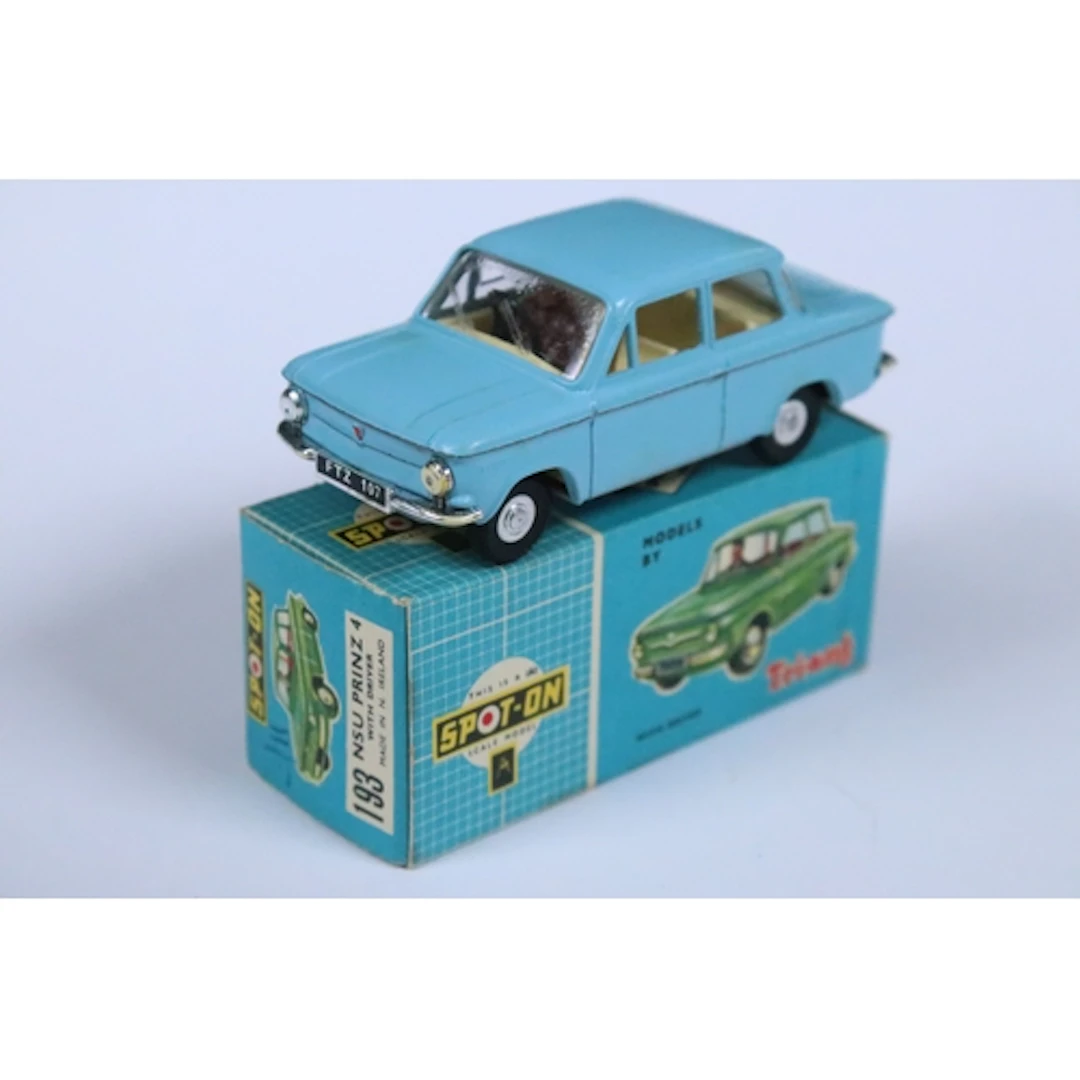 Boxed Triang Spot On 193 NSU Prinz 4 diecast model in pale b...