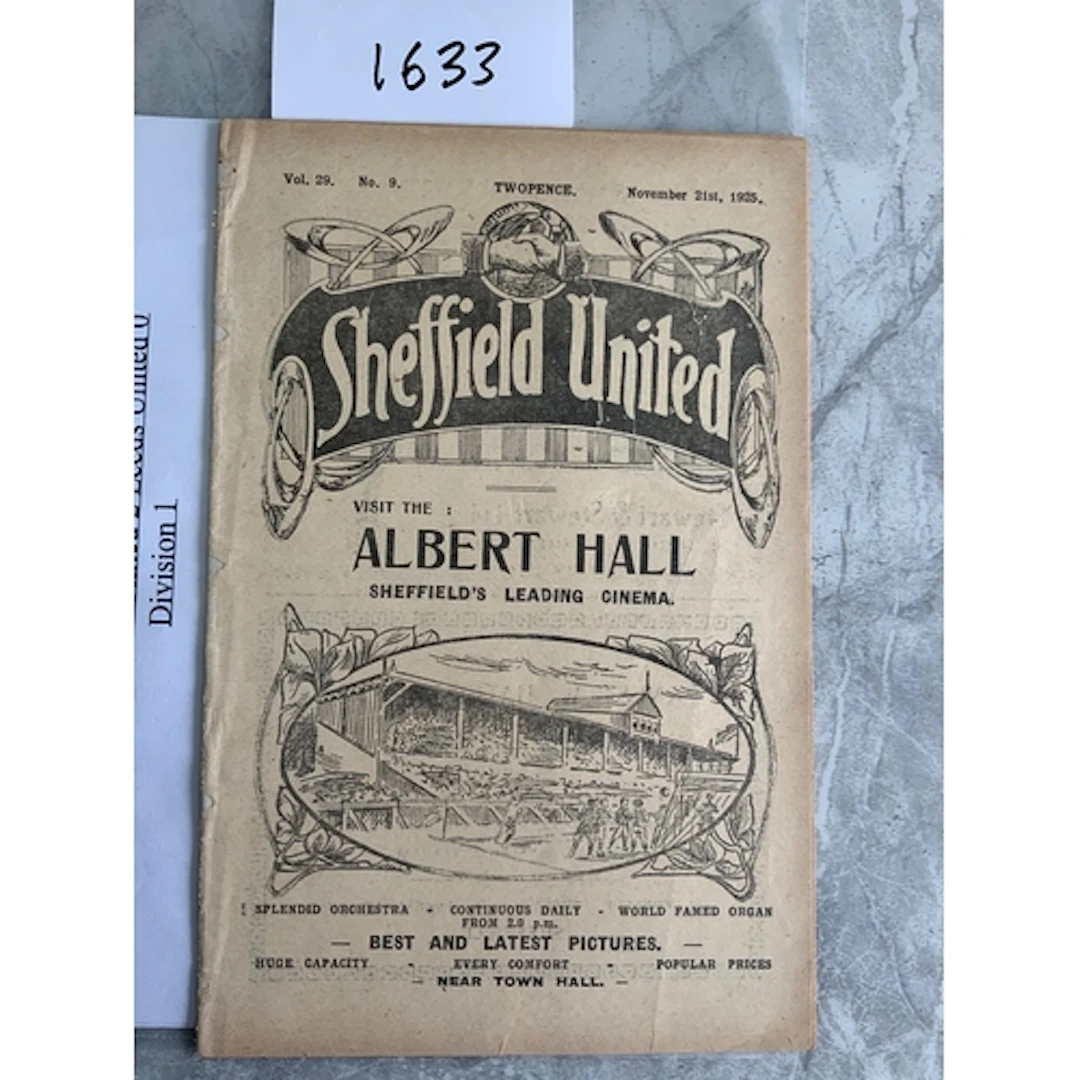 1925 - 1926 Everton v Leeds United Football Programme: Excel...