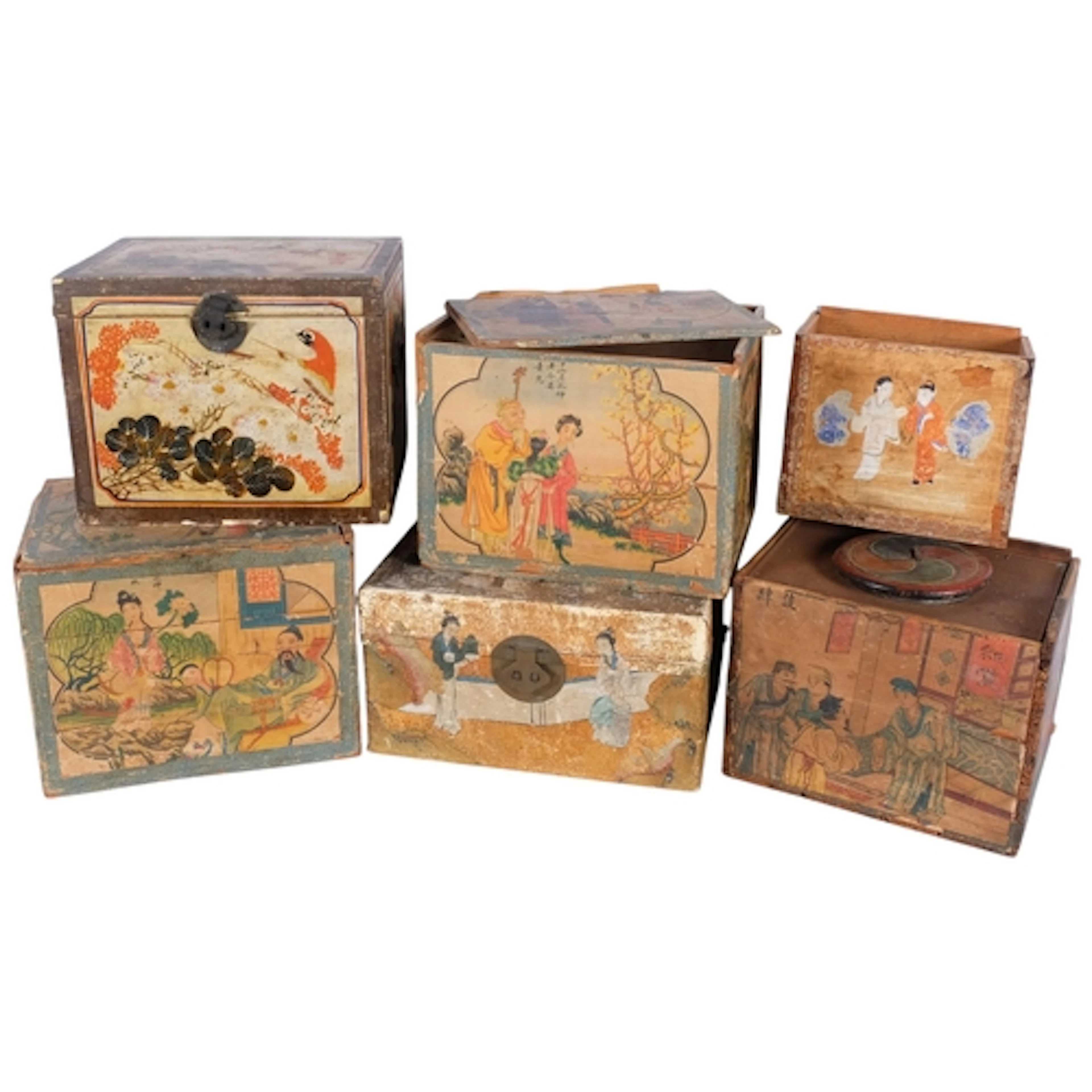 A collection of various Antique and Vintage Japanese boxes (...