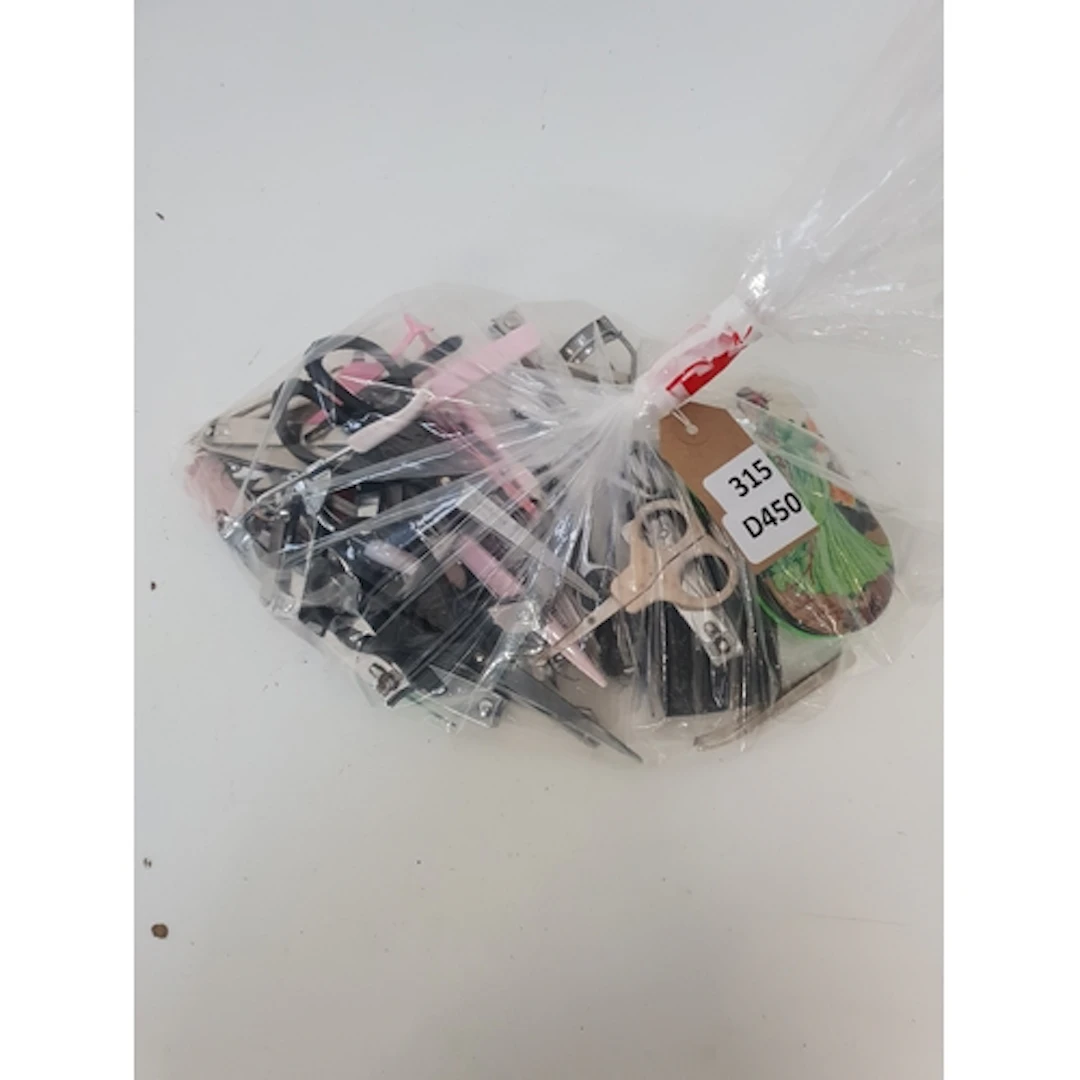 ONE BAG OF MANICURE & PEDICURE ITEMS