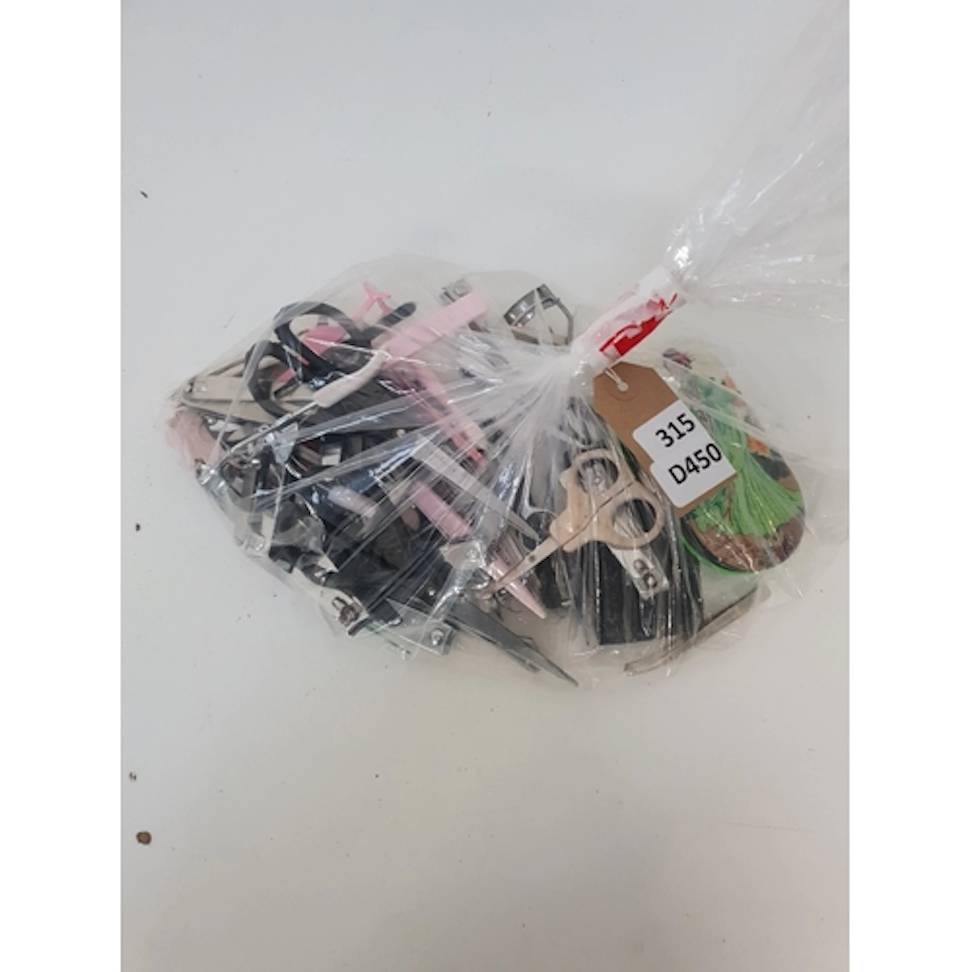 ONE BAG OF MANICURE & PEDICURE ITEMS
