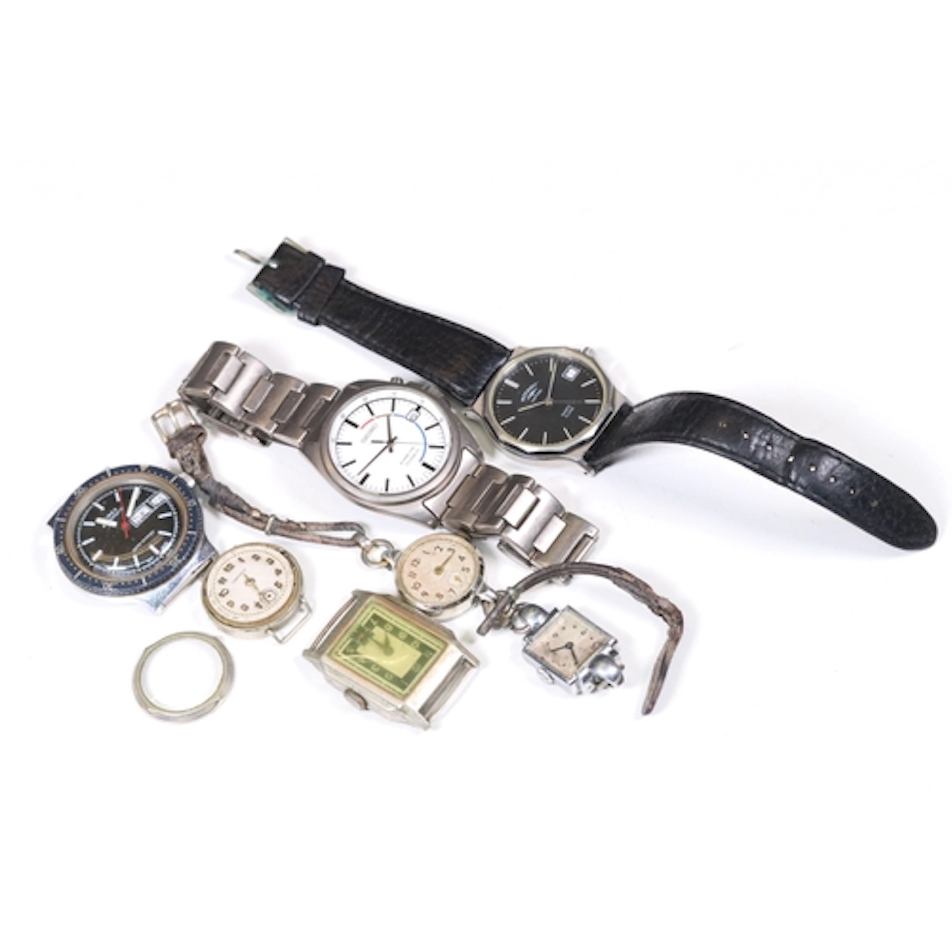 Small quantity of wrist watches to include Rotary Captain Qu...