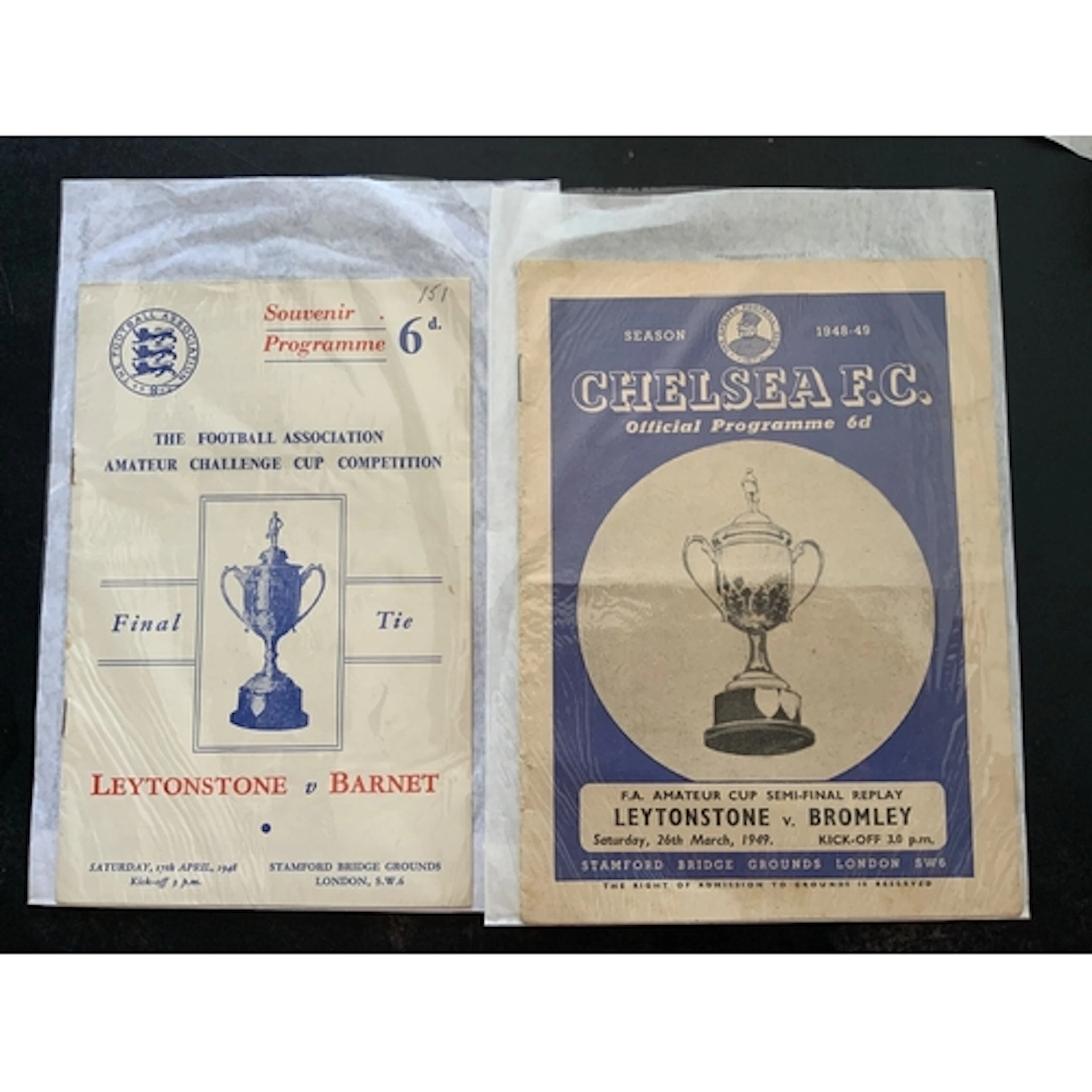 Football Programmes At Chelsea: Not involving Chelsea. Inclu...