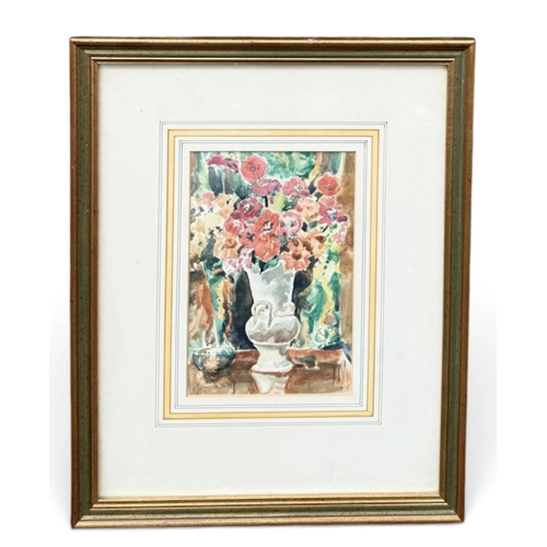 MID 20TH CENTURY: STILL LIFE WITH FLOWERS Watercolour on pap...