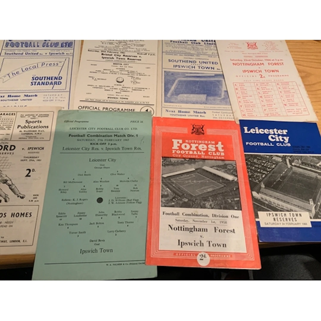 Ipswich Town Away Reserve Programmes + More: Hundreds in 2 f...