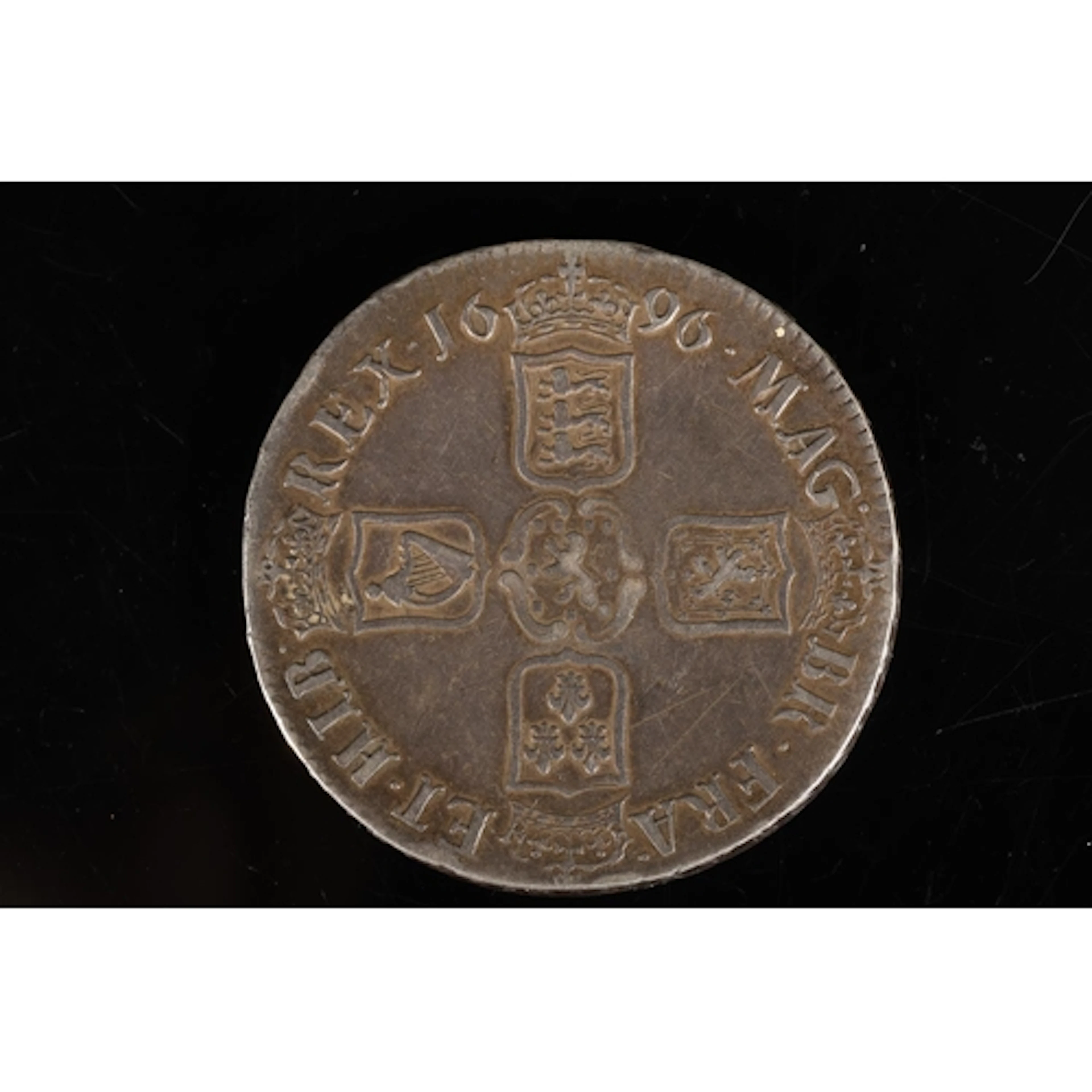 UNITED KINGDOM King William III (1694-1702) silver crown 169...
