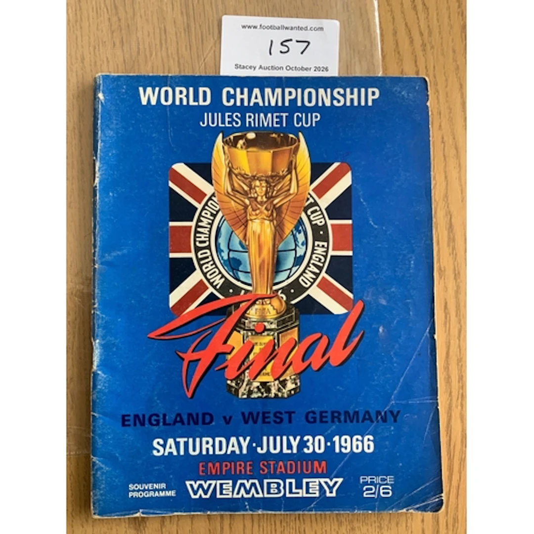 1966 World Cup Final Football Programme: Original programme ...