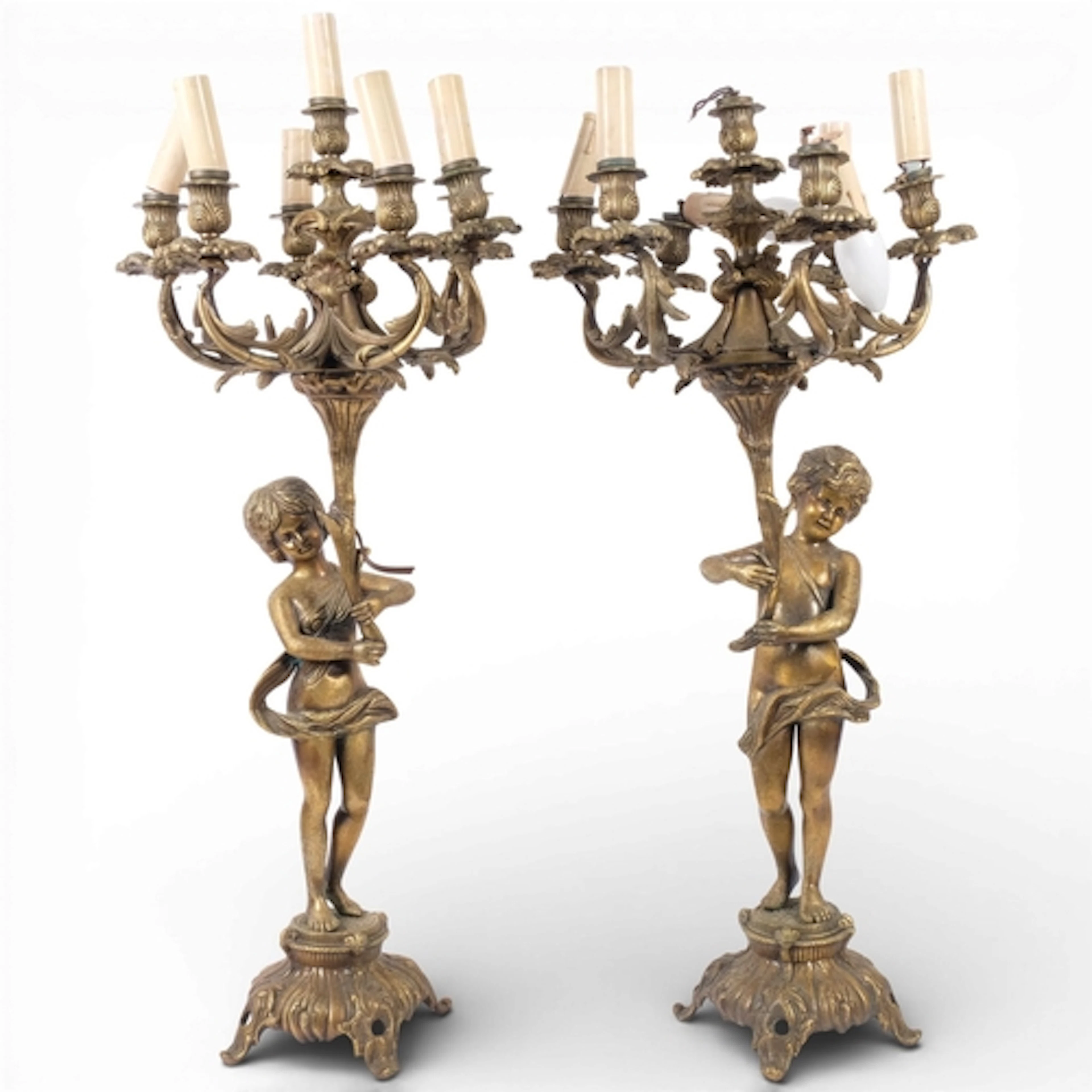 A pair of large and impressive French Neo-Classical cast-bro...