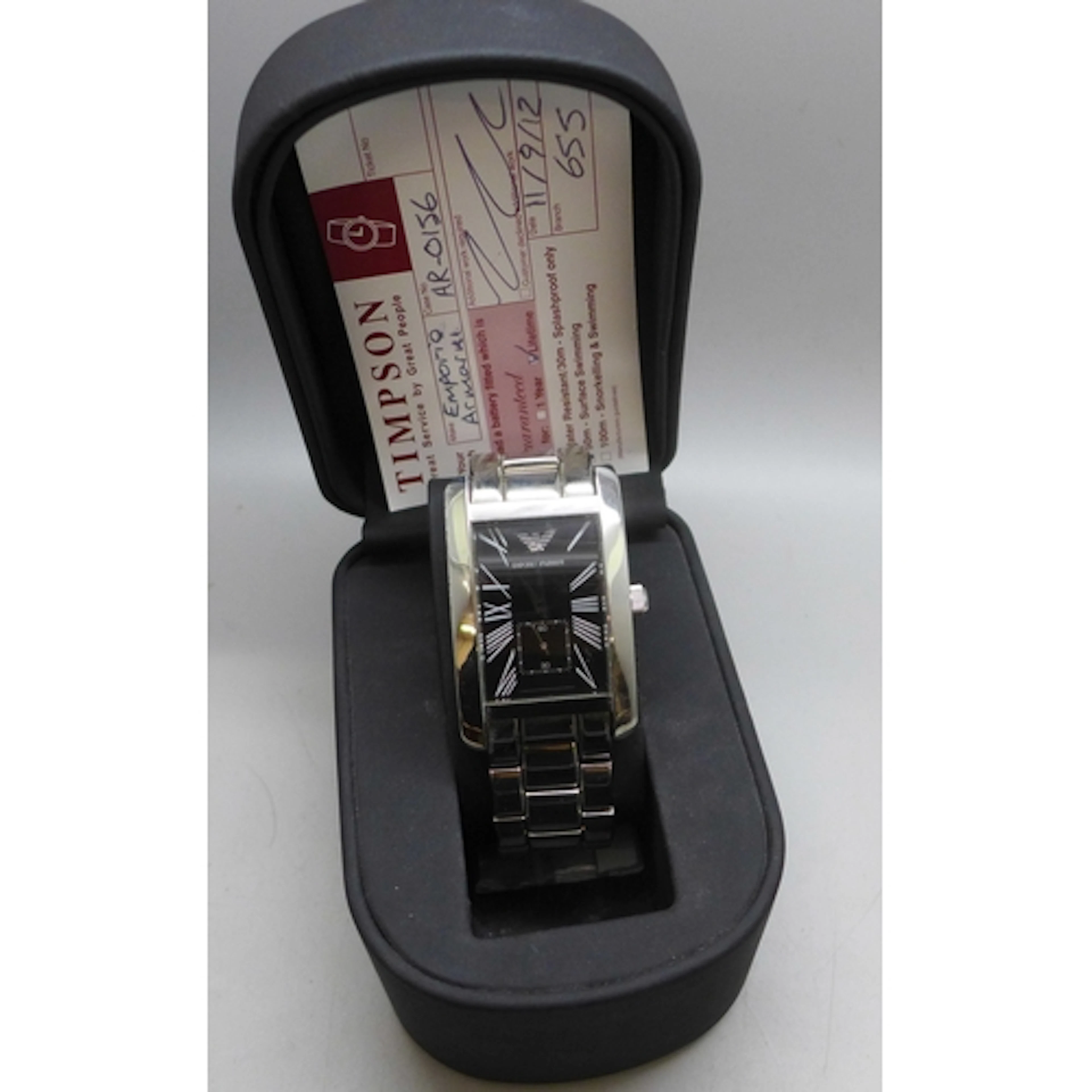 An Emporio Armani gentleman's watch, 33mm including crown