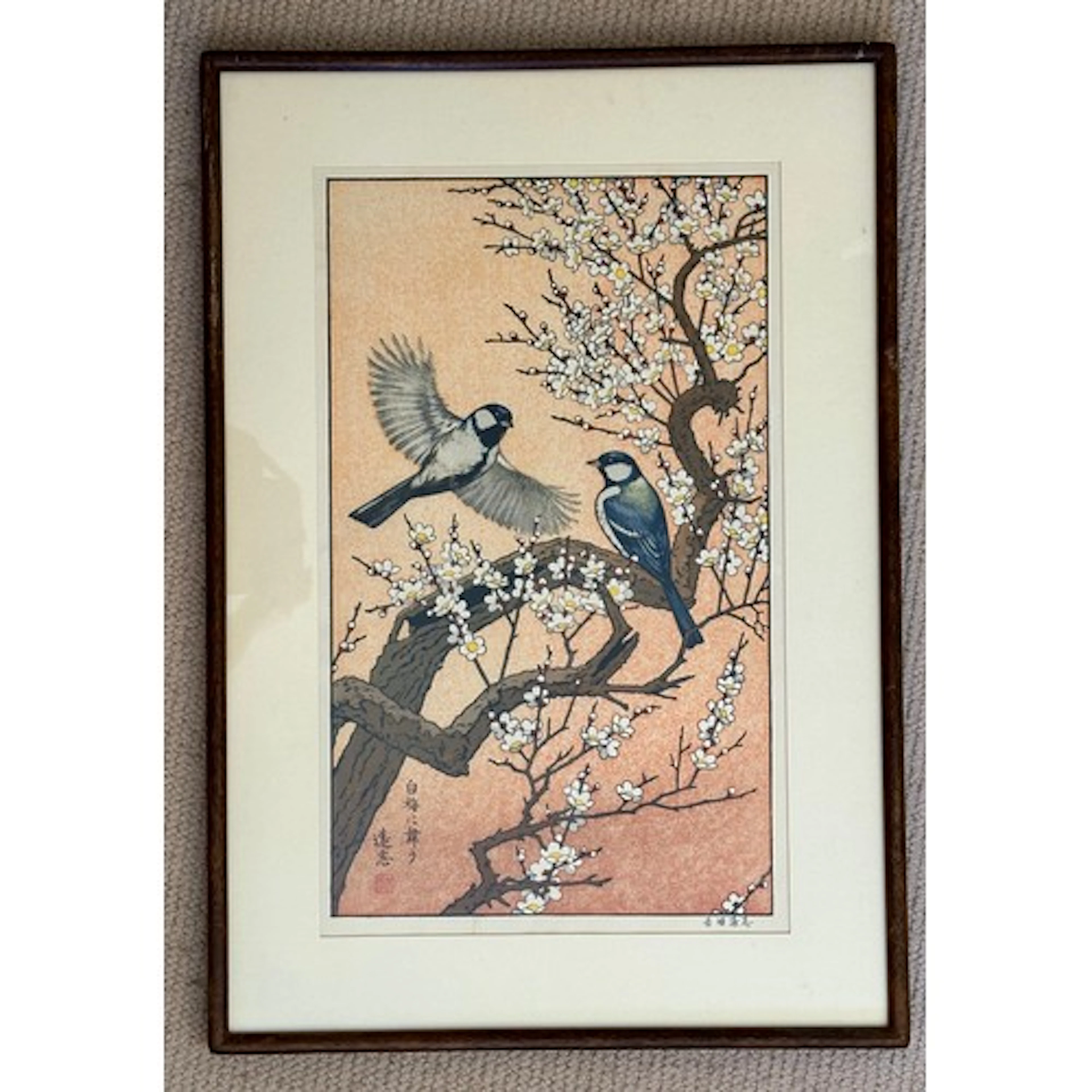 Toshi Yoshida 吉田遠志 (1911 -1995) 'Spring' 'Dancing with Plum ...