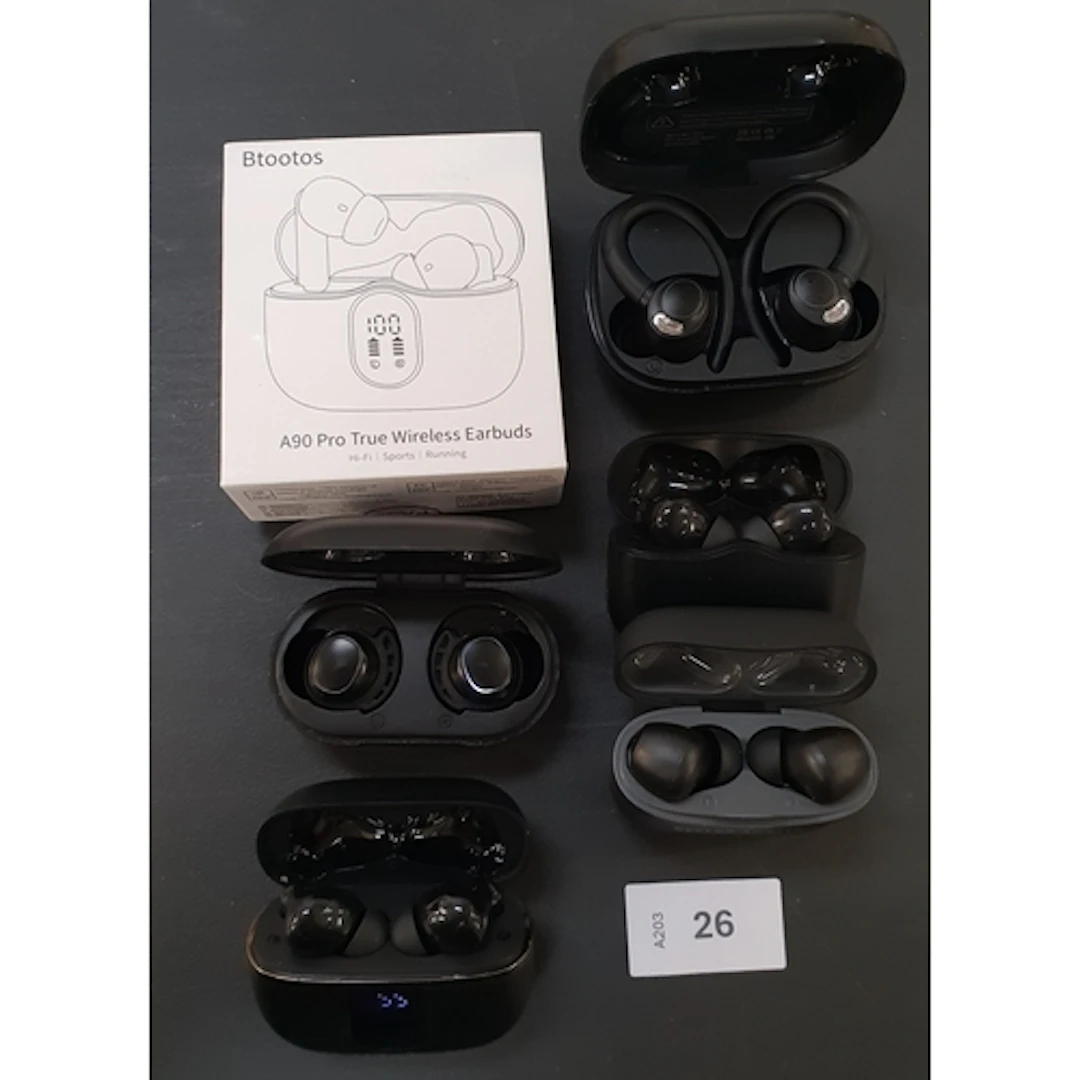 SIX PAIRS OF EARBUDS