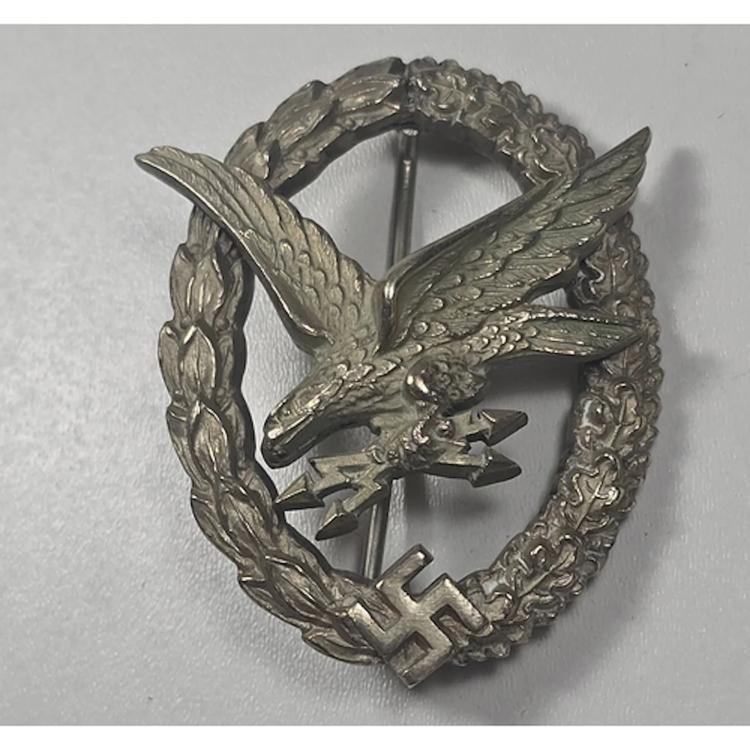Luftwaffe Air gunner badge marked on reverse JMME.