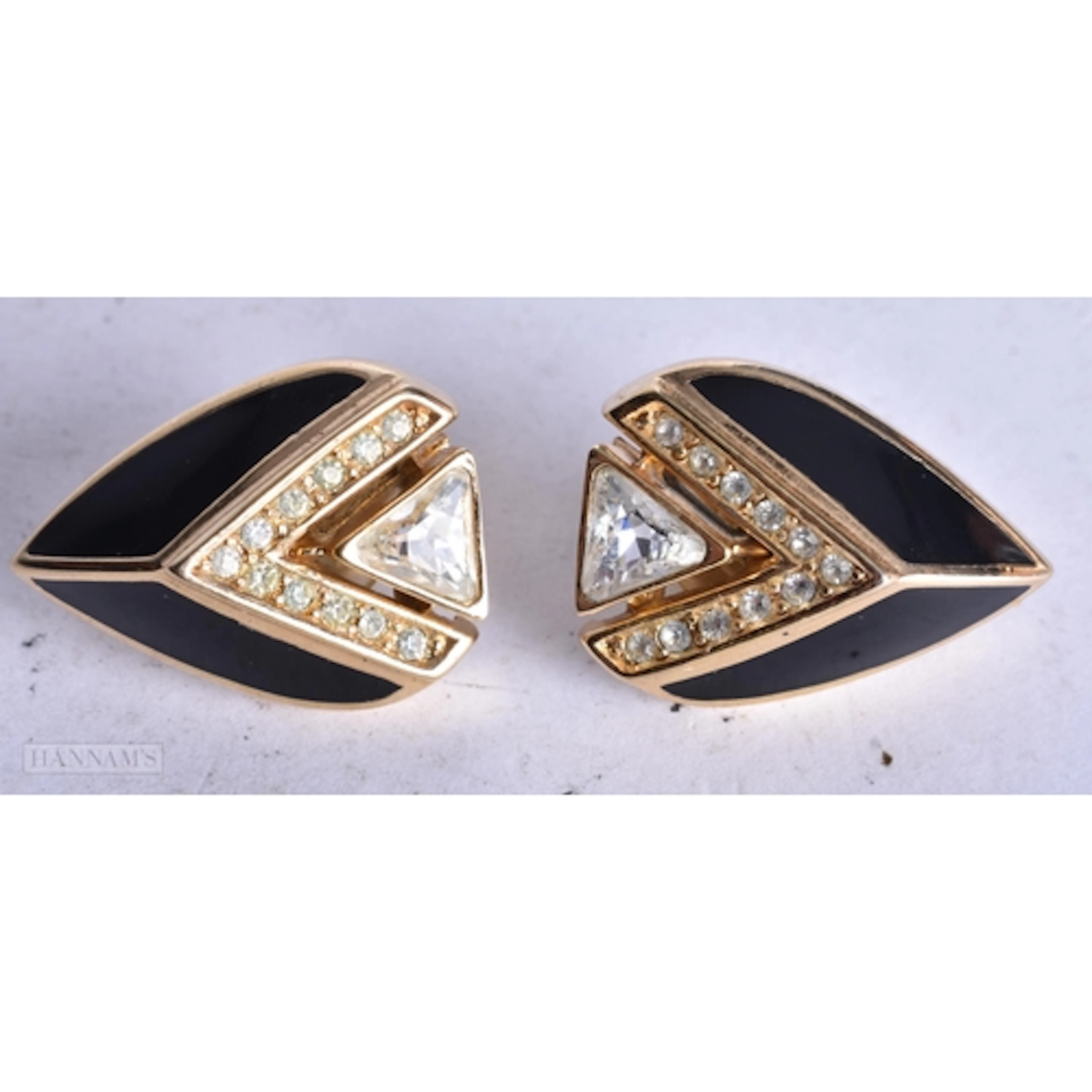 Christian Dior Gold Tone Clip On Earrings (13g). 2.25 cm x 1...