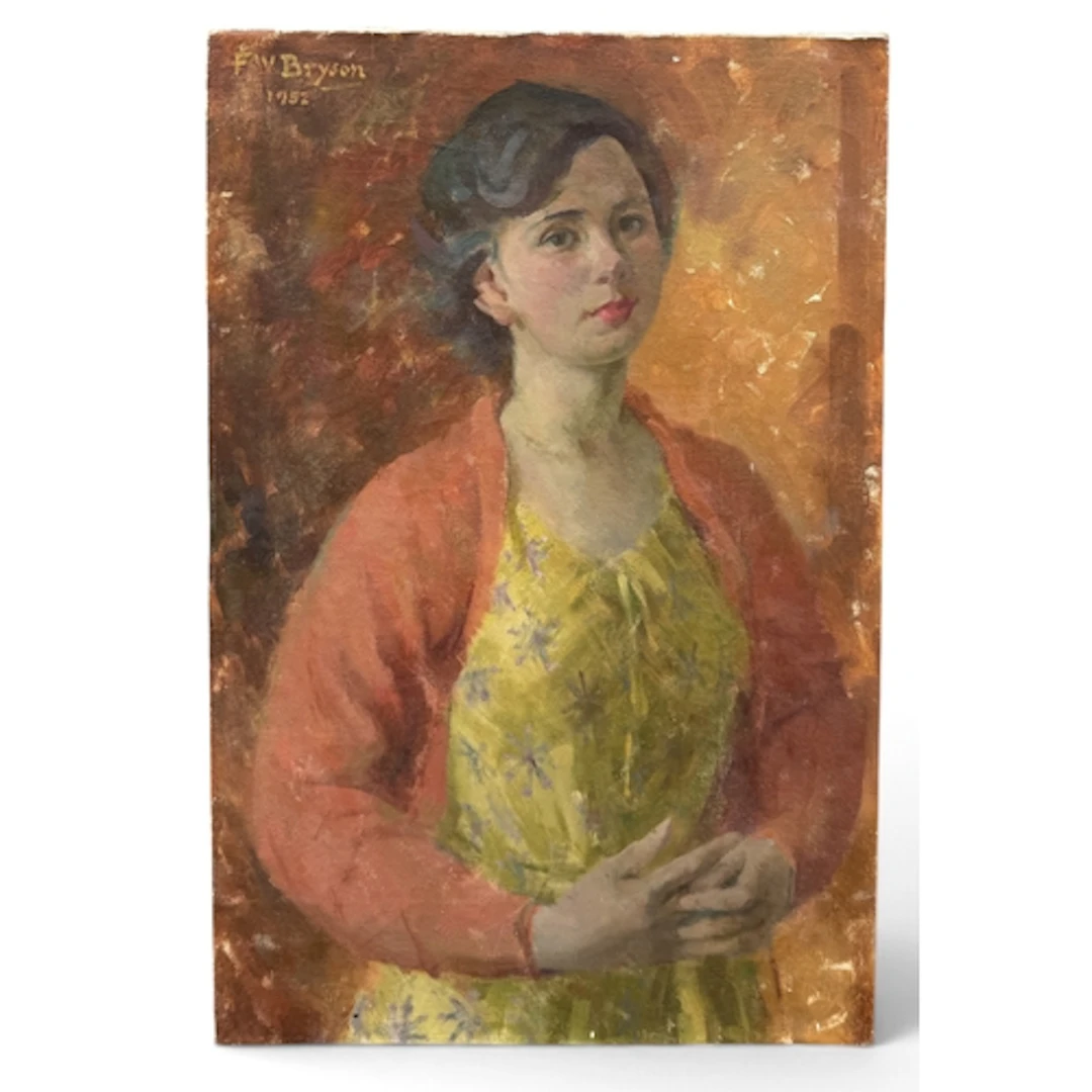 FRANCIS WEDGWOOD BRYSON (BRITISH B.1917): A PORTRAIT OF A LA...
