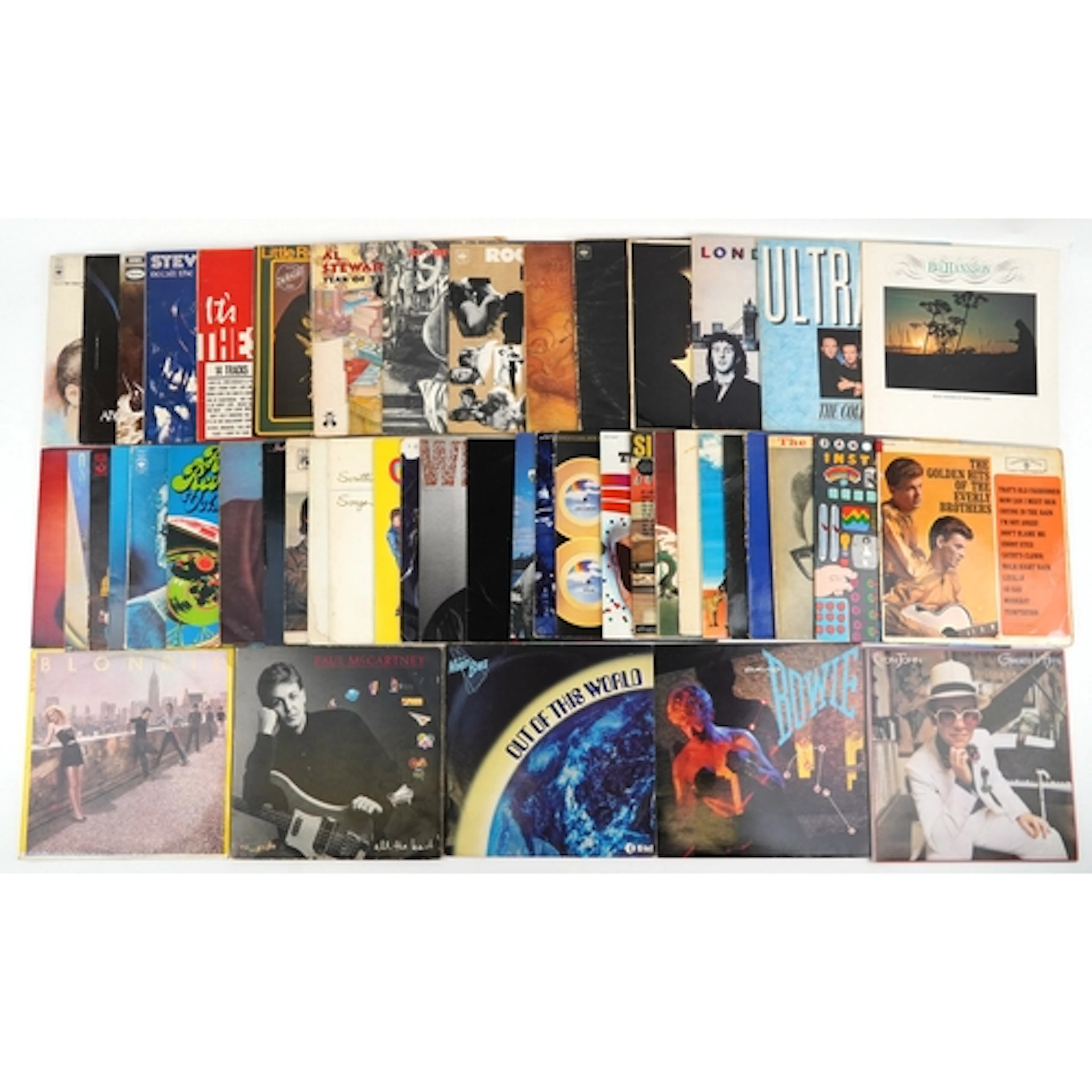 Collection of vinyl LP records including Paul McCartney, Lit...
