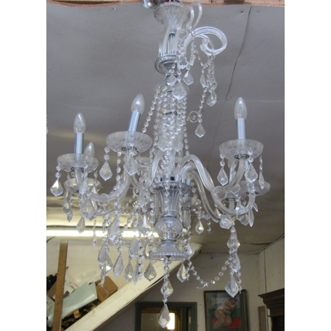 Crystal Chandelier with Various Hanging Lustres Approximatel...