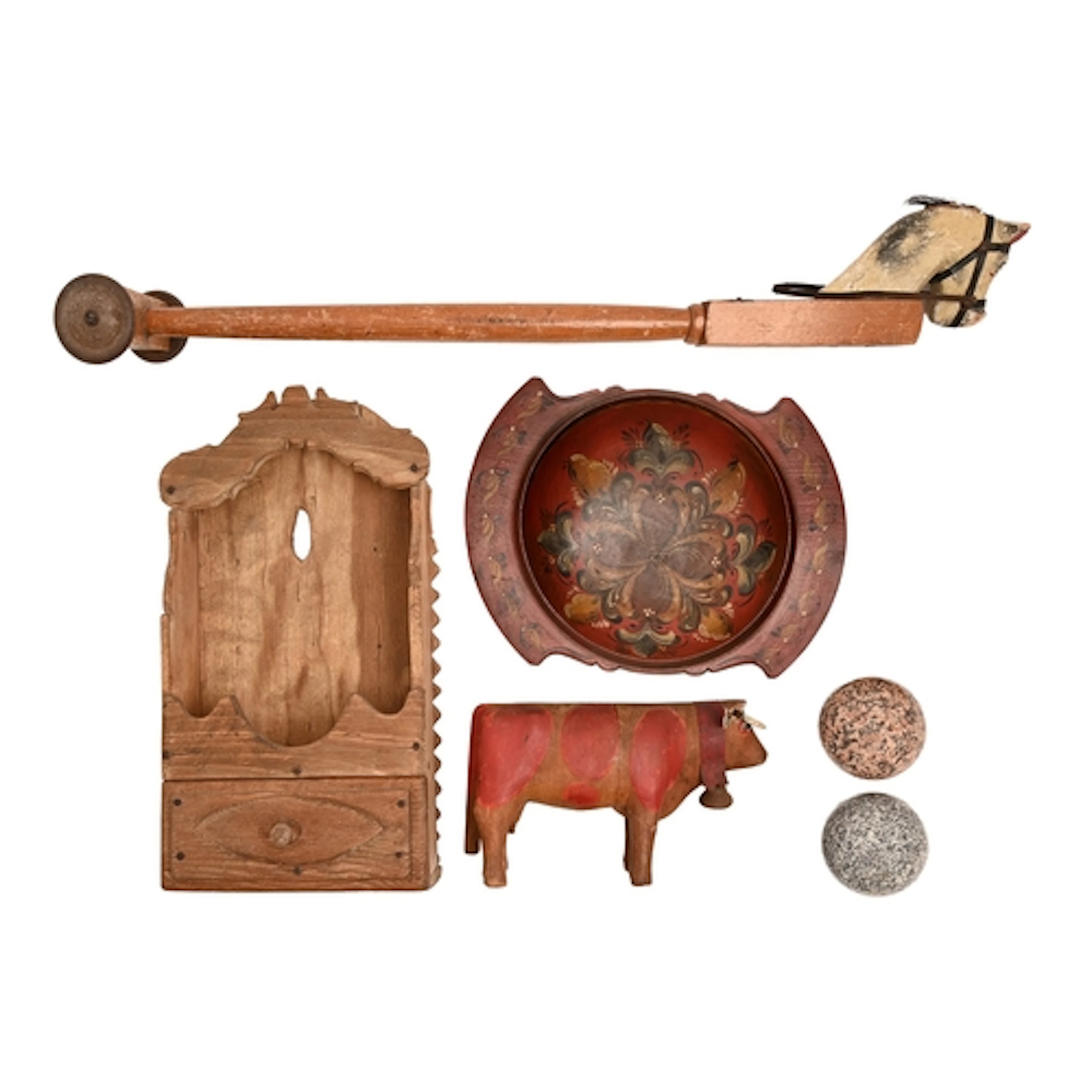 Miscellaneous bygones, Victorian and later, including wall m...