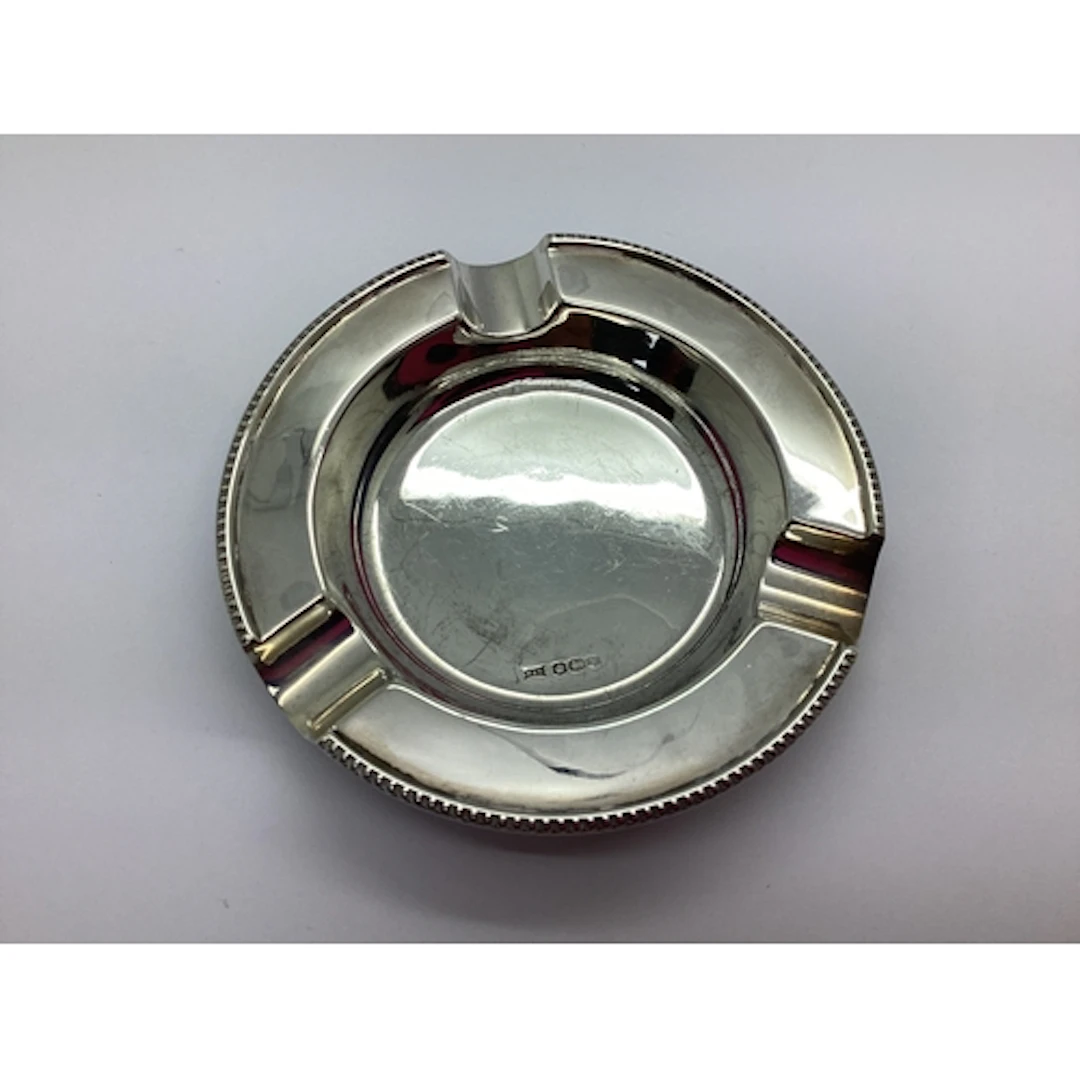 A Hallmarked Silver Ashtray, Walker & Hall, Sheffield 1941, ...