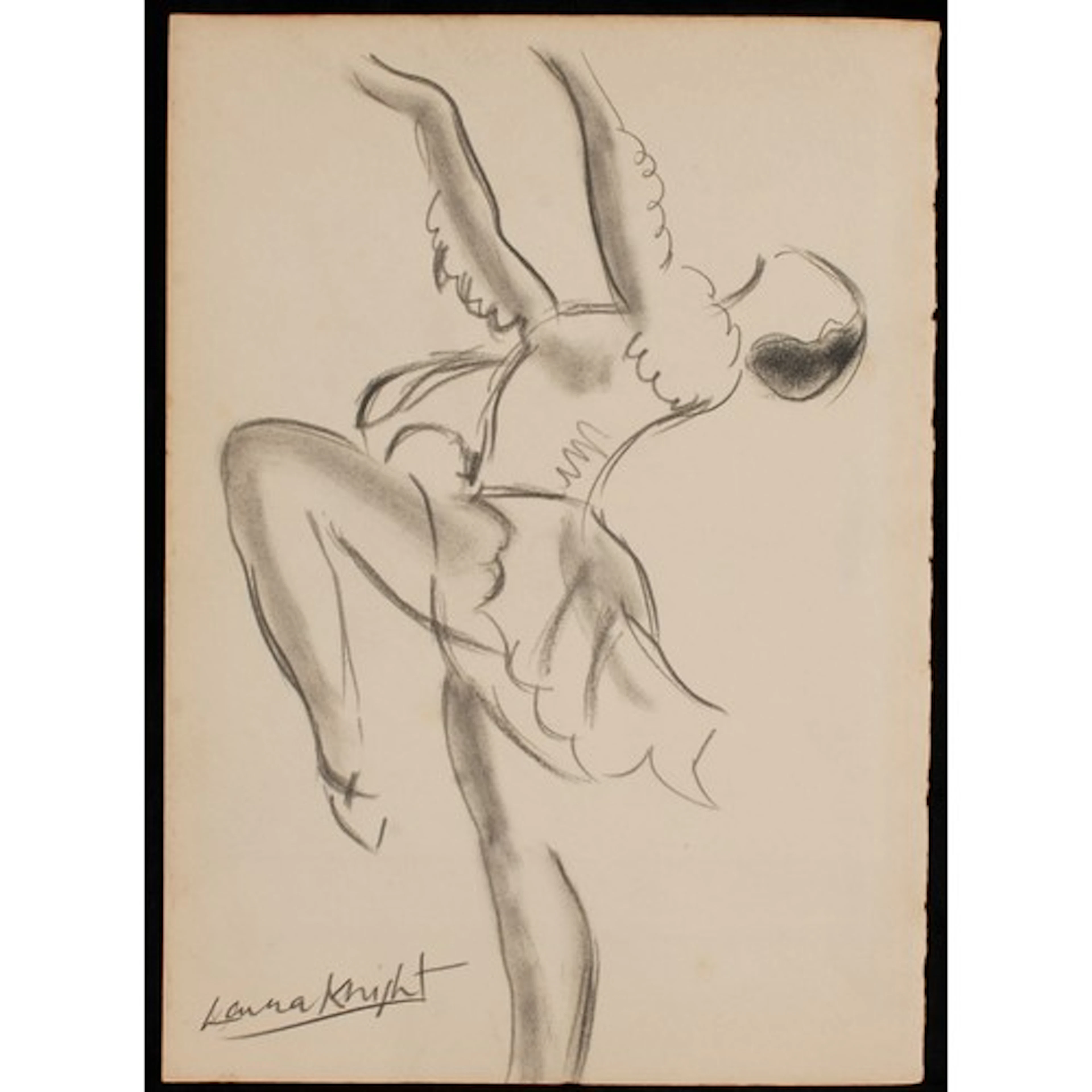 Dame Laura Knight DBE RA RWS (1877 - 1970) Ballet Dancer sig...