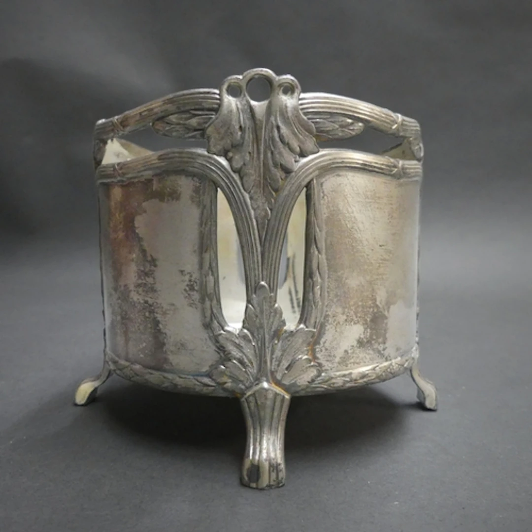 WMF - An Art Nouveau silver plated Brittania metal bottle ho...