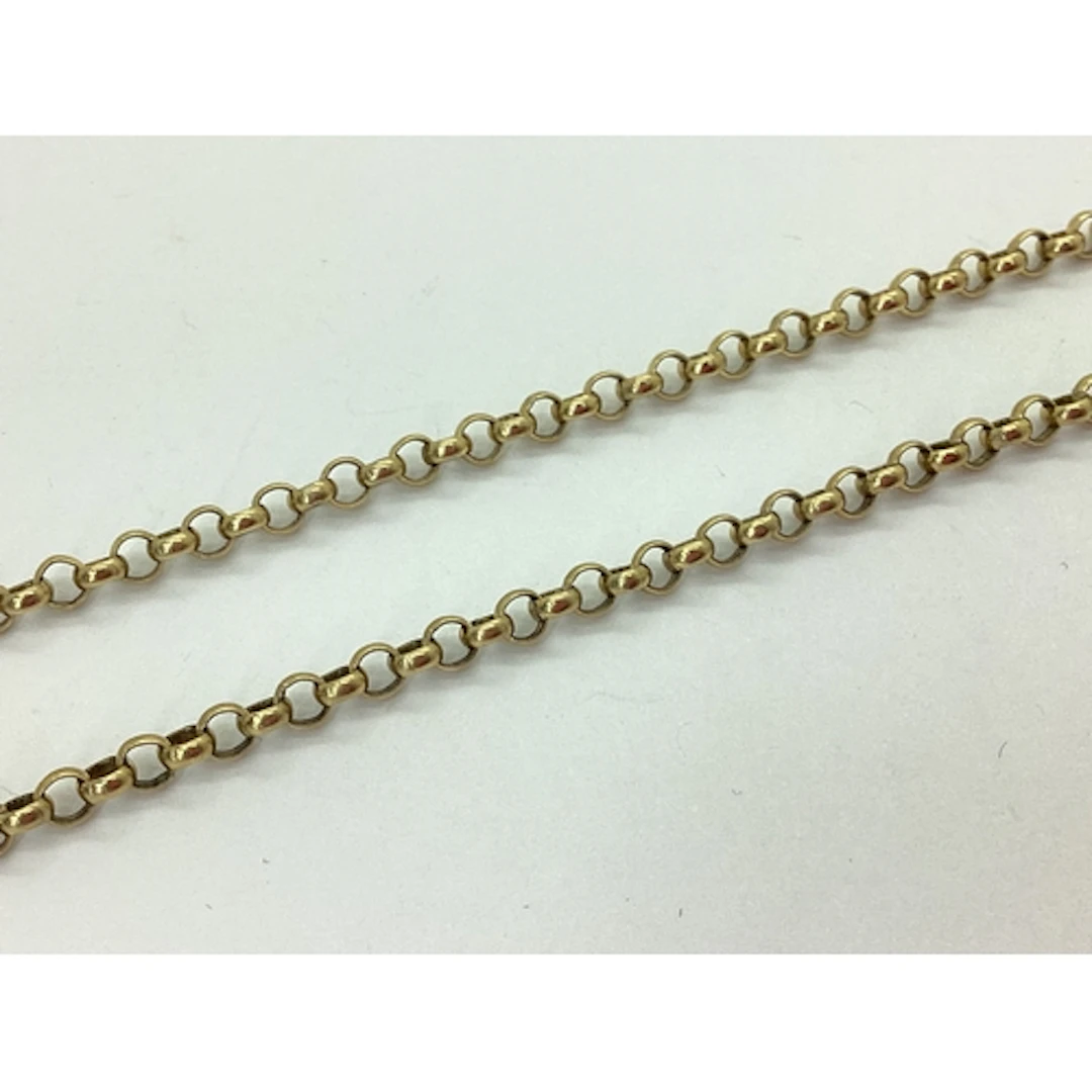 A 9ct Gold Belcher Link Chain, 56cm long. 11.5grams.