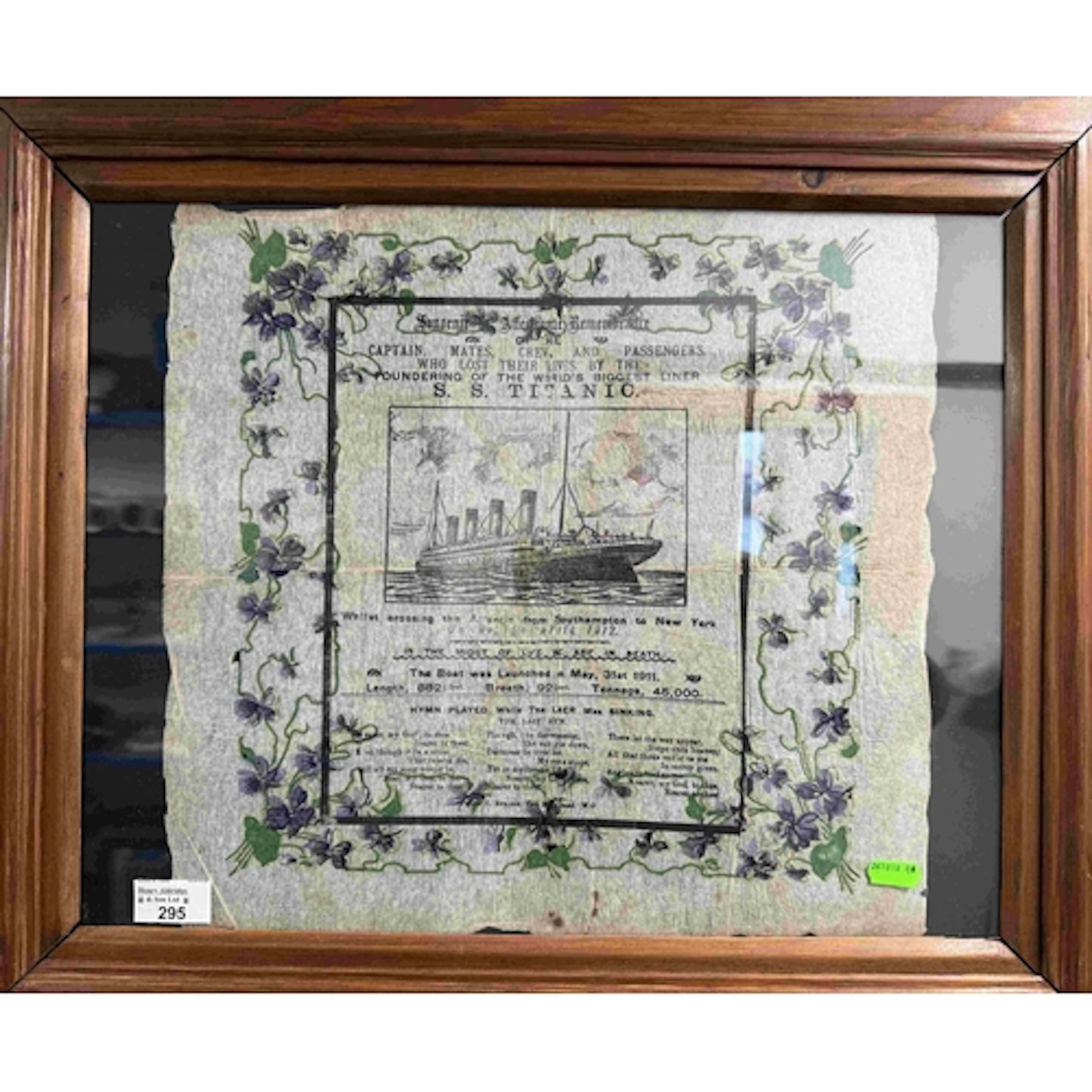 R.M.S. Titanic: R.M.S. Titanic: In memorium handkerchief co...