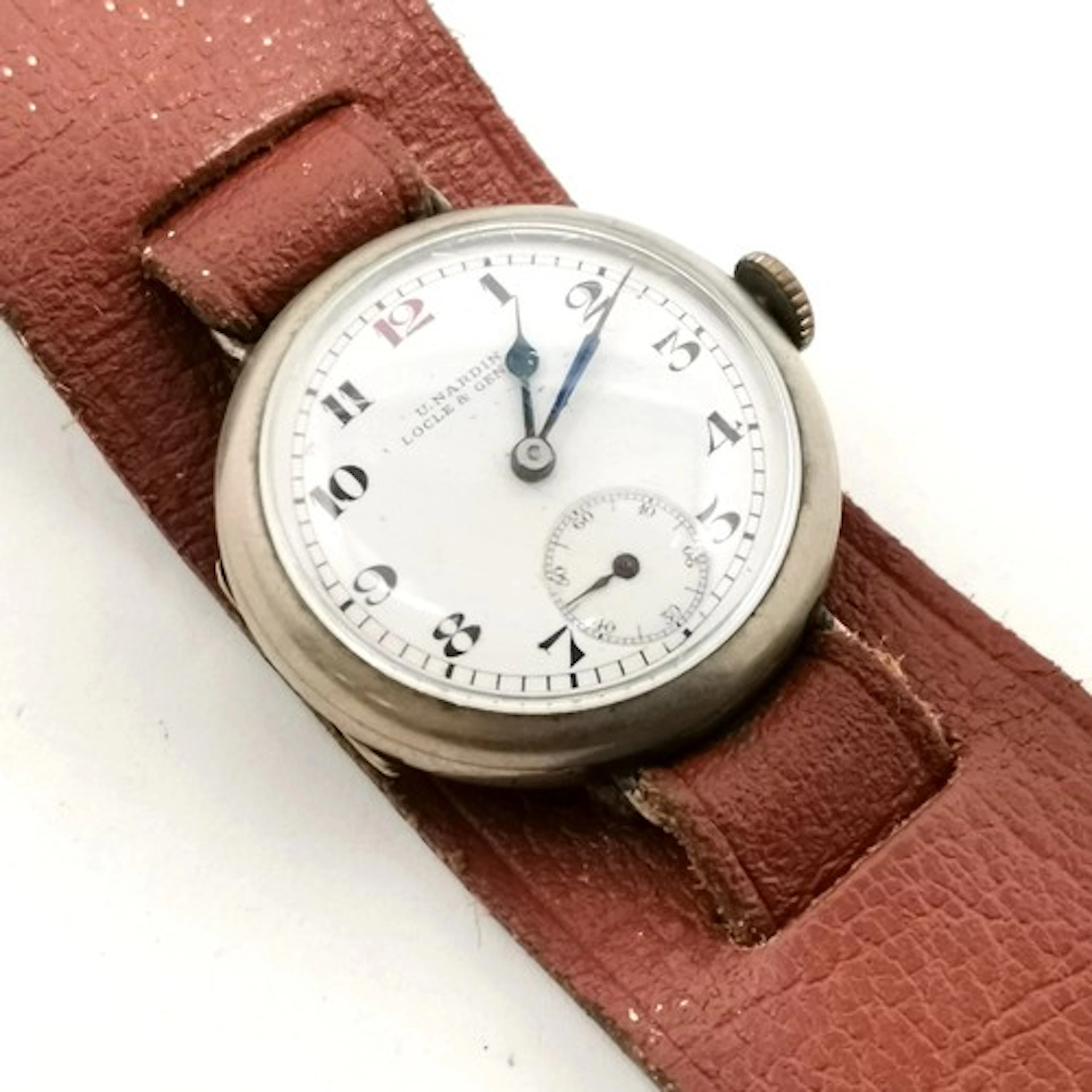 Ulysse Nardin manual wind WWI trench watch in a 32mm nickel ...