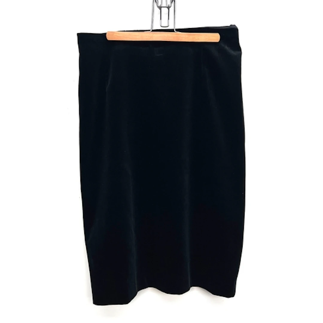 An Escada black cotton velvet skirt size 42; together with a...
