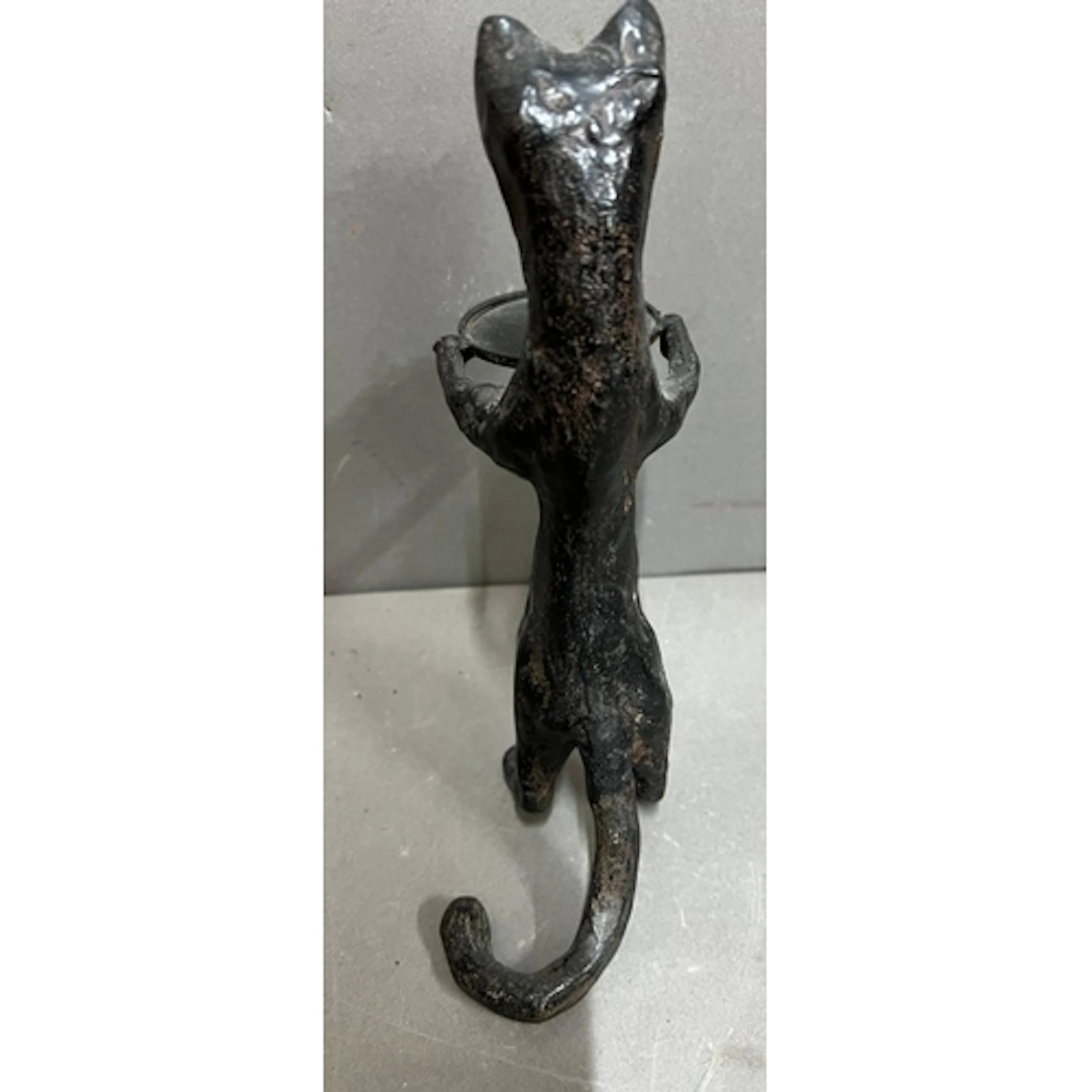 Bronze cat butler figure in the style of Diego Giacometti (H...