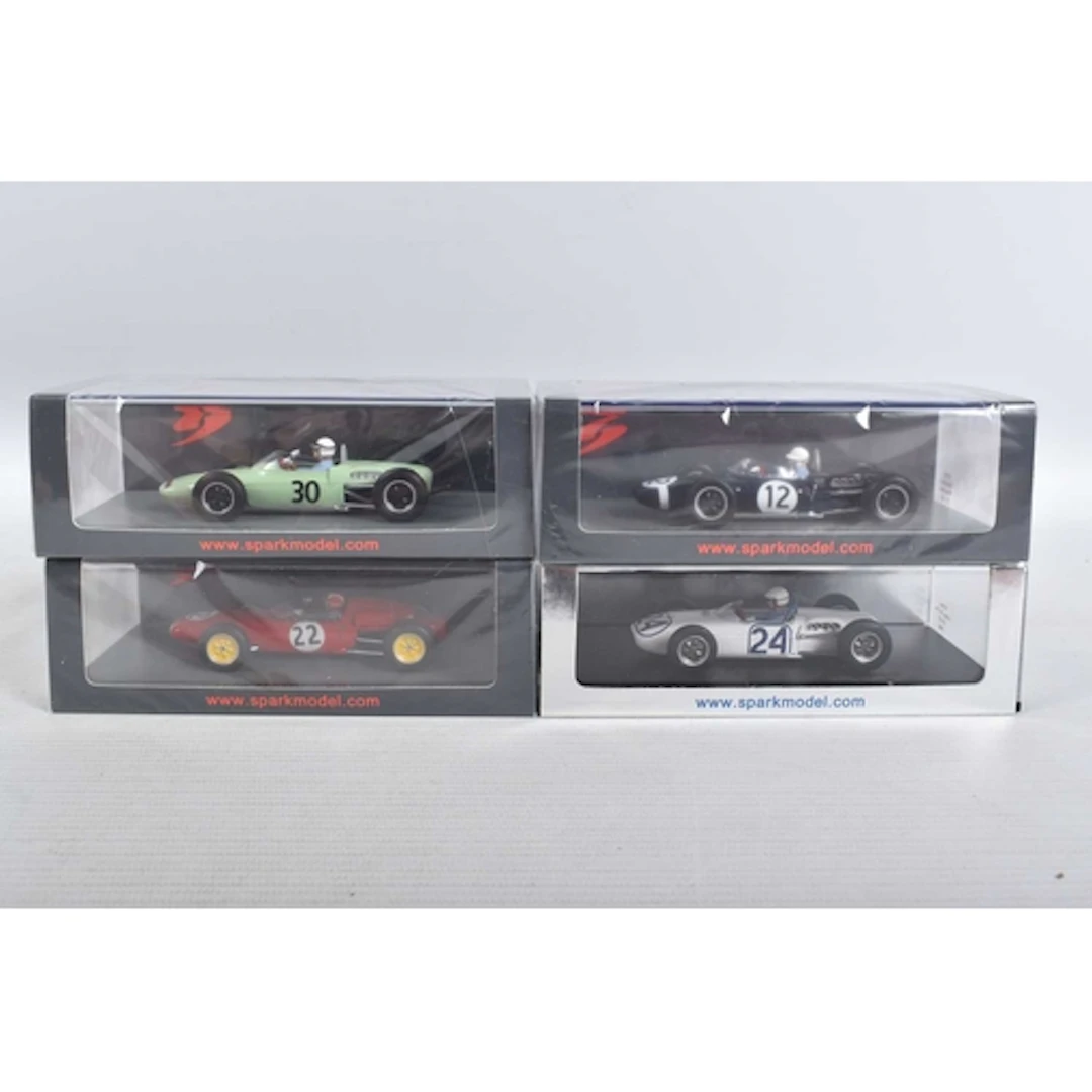 FOUR BOXED MINIMAX SPARK MODEL VEHICLES, to include a sealed...
