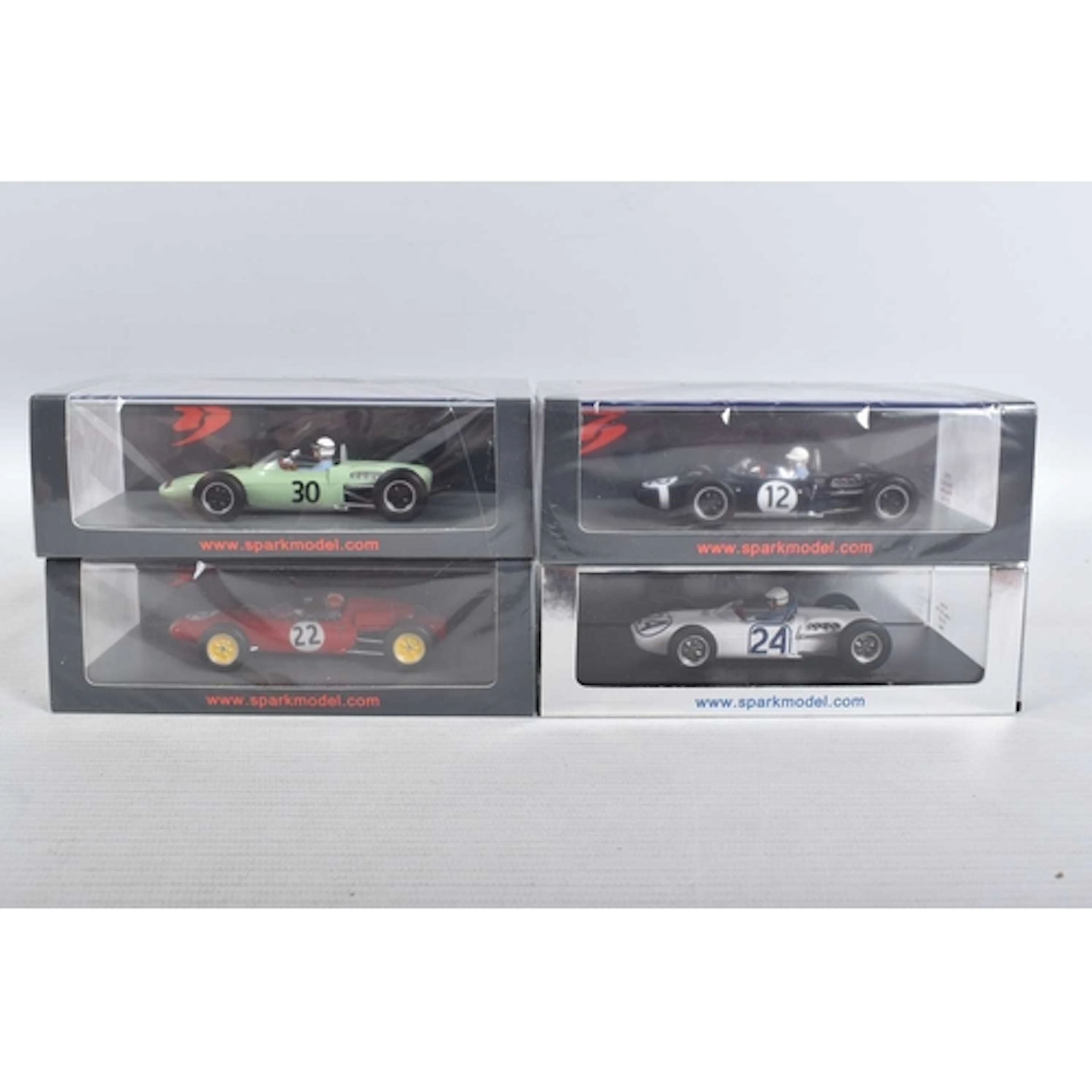 FOUR BOXED MINIMAX SPARK MODEL VEHICLES, to include a sealed...