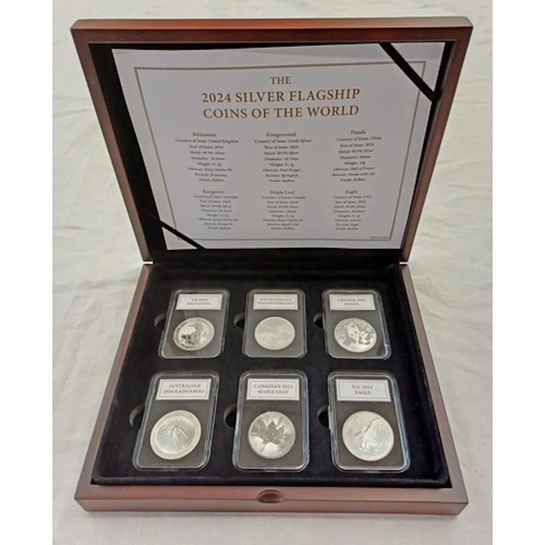 2024 SILVER FLAGSHIP COINS OF THE WORLD 6-COIN SET, COMPRISI...
