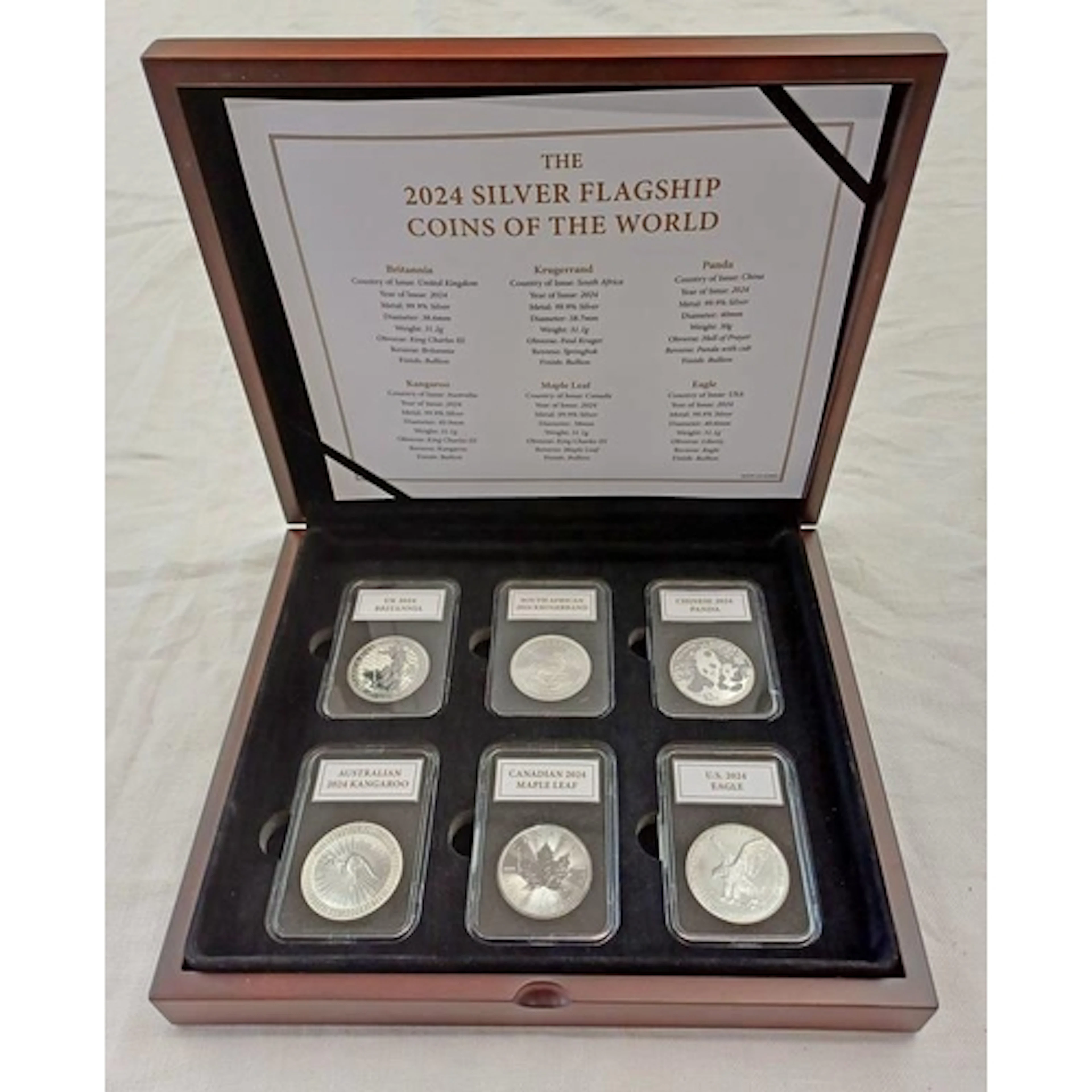 2024 SILVER FLAGSHIP COINS OF THE WORLD 6-COIN SET, COMPRISI...