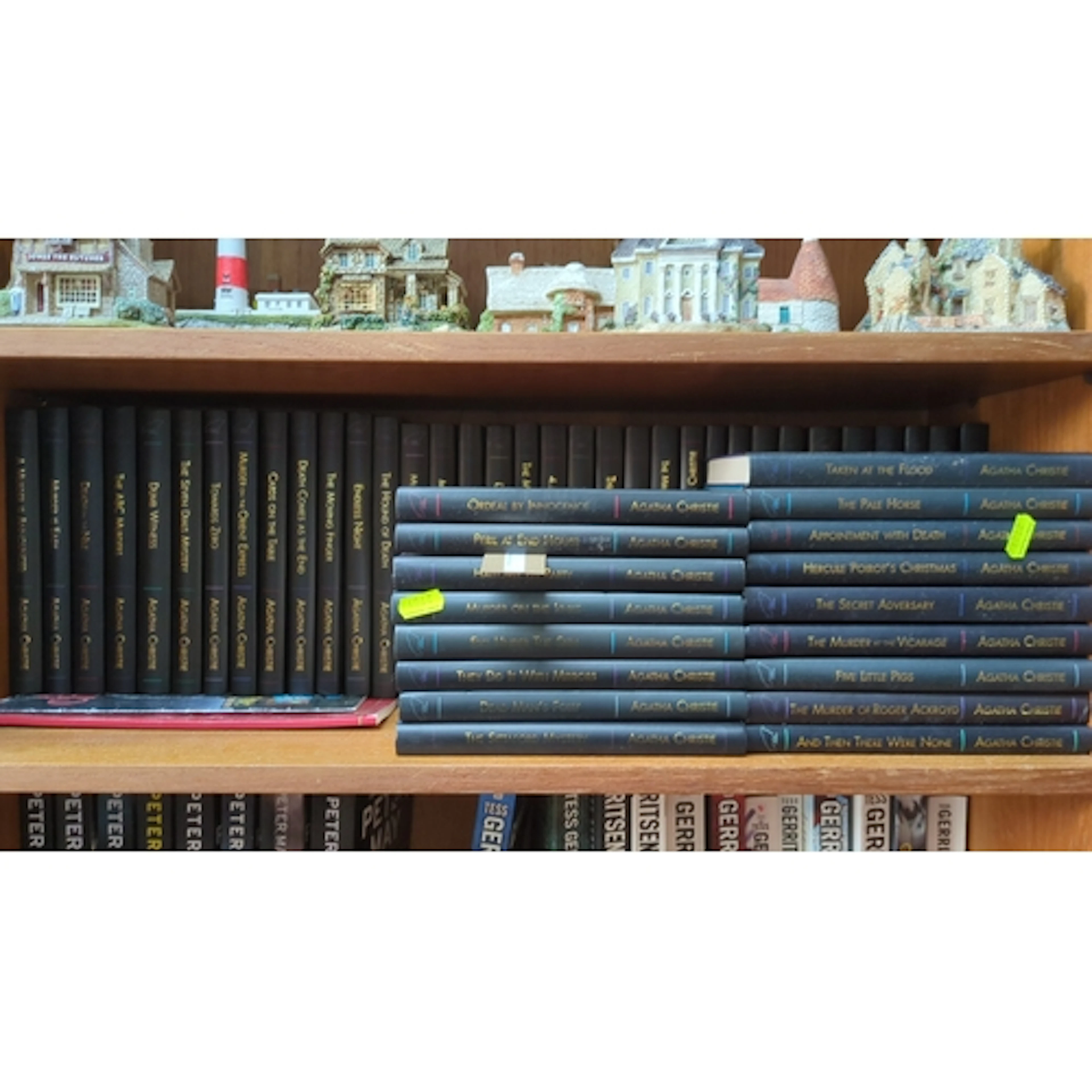 A collection of Agatha Christie hardback novels in uniform d...
