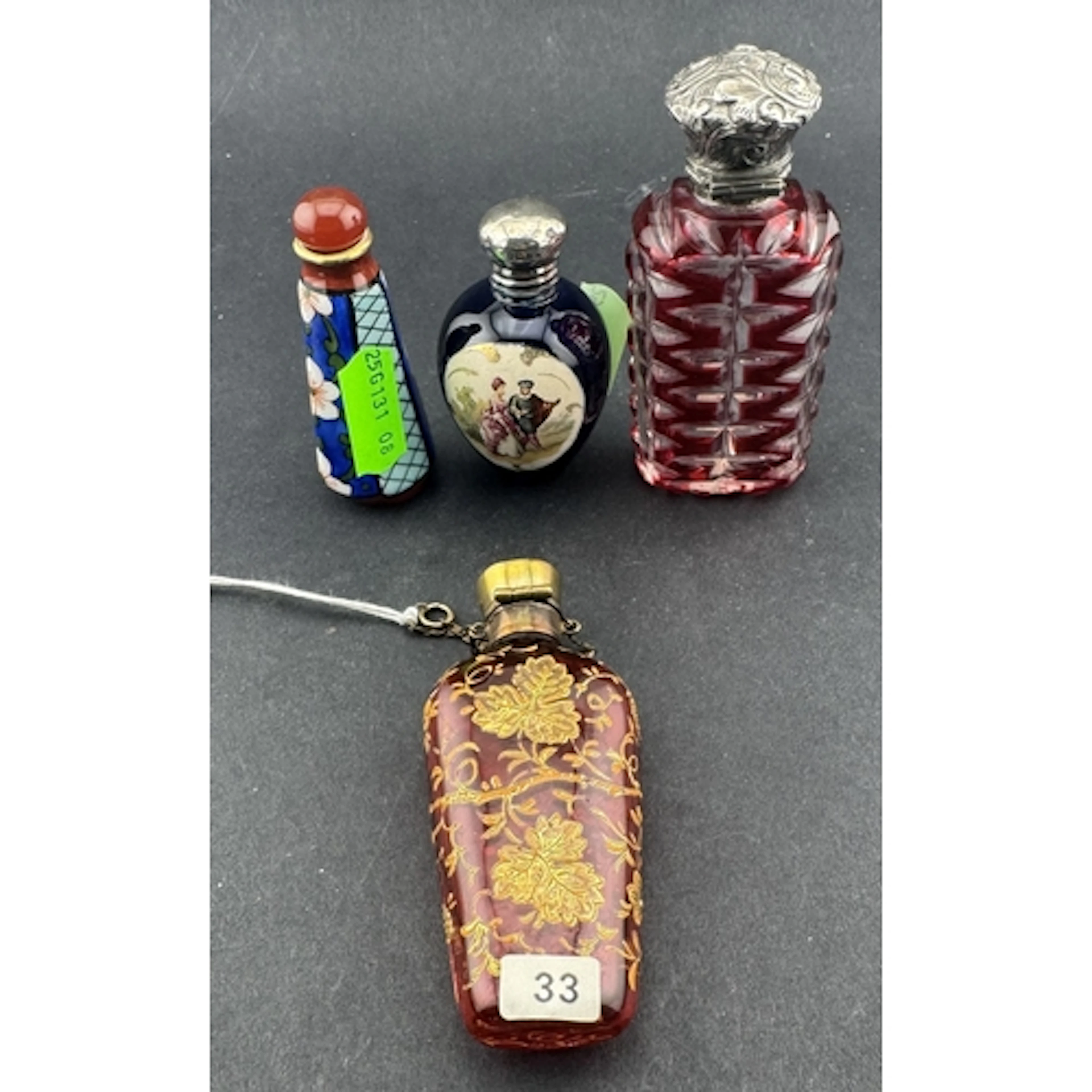 Objets D'Arts: Objets D'Arts: a 19th century cranberry glas...