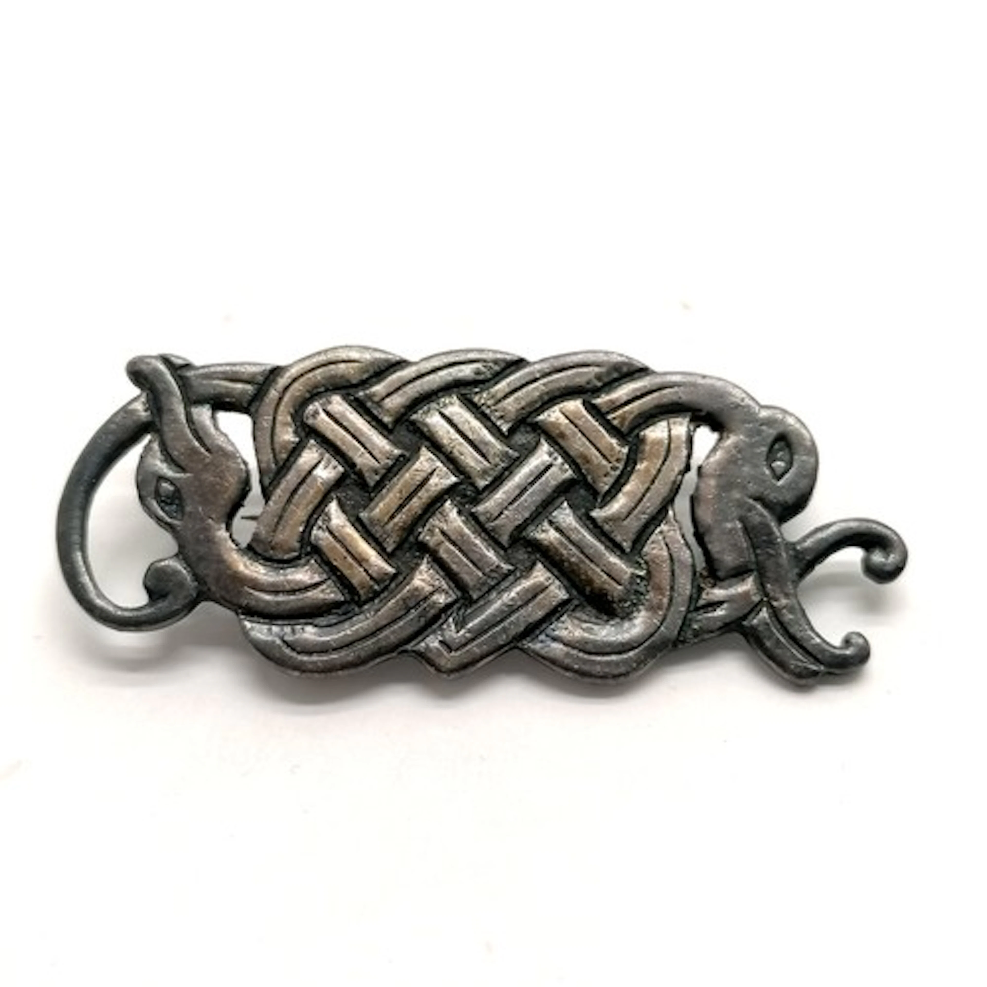 Silver Celtic Art Industries (Iona) mythical double dragon b...