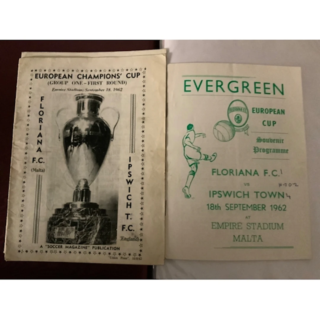 Ipswich Town European Football Programmes + More: Away progr...