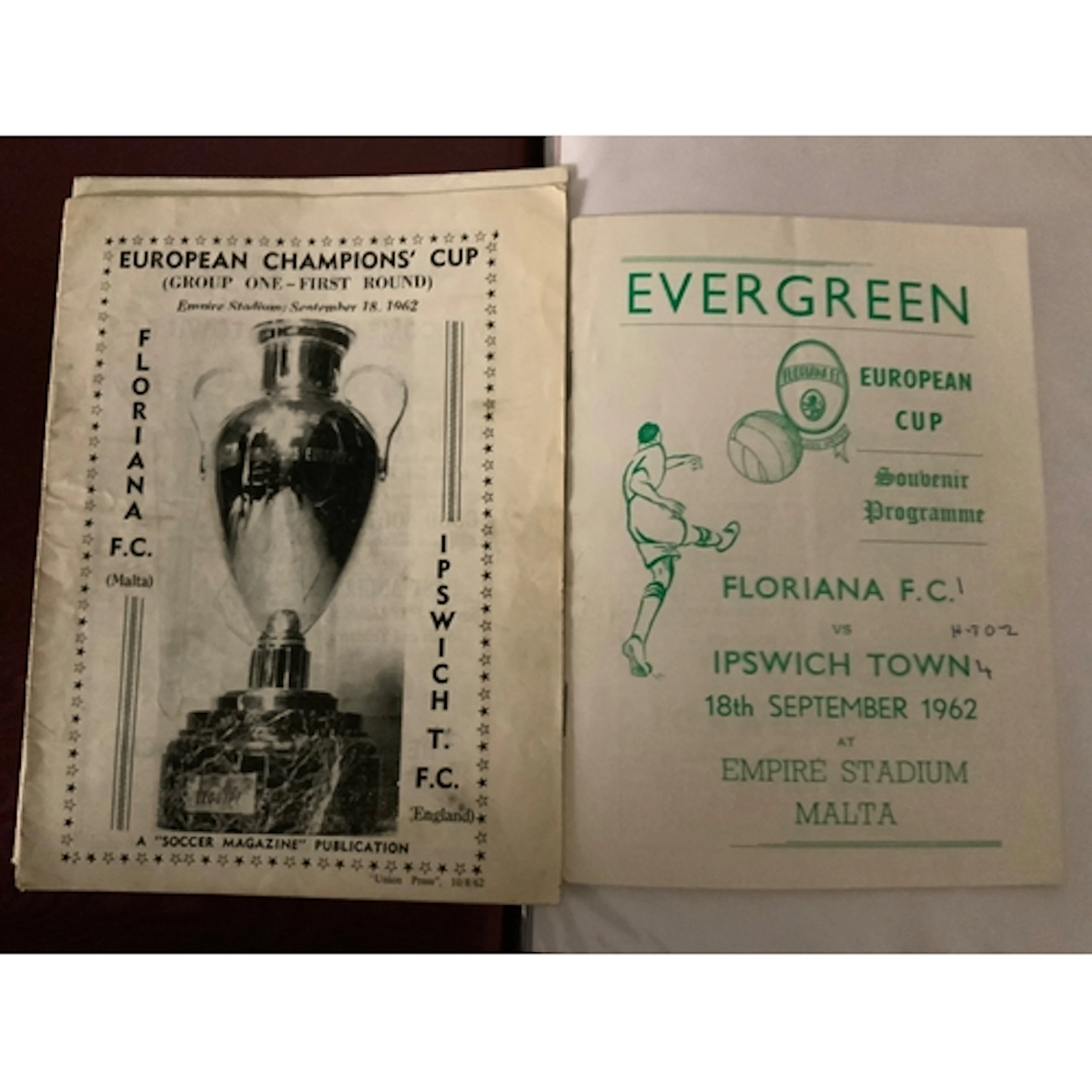 Ipswich Town European Football Programmes + More: Away progr...