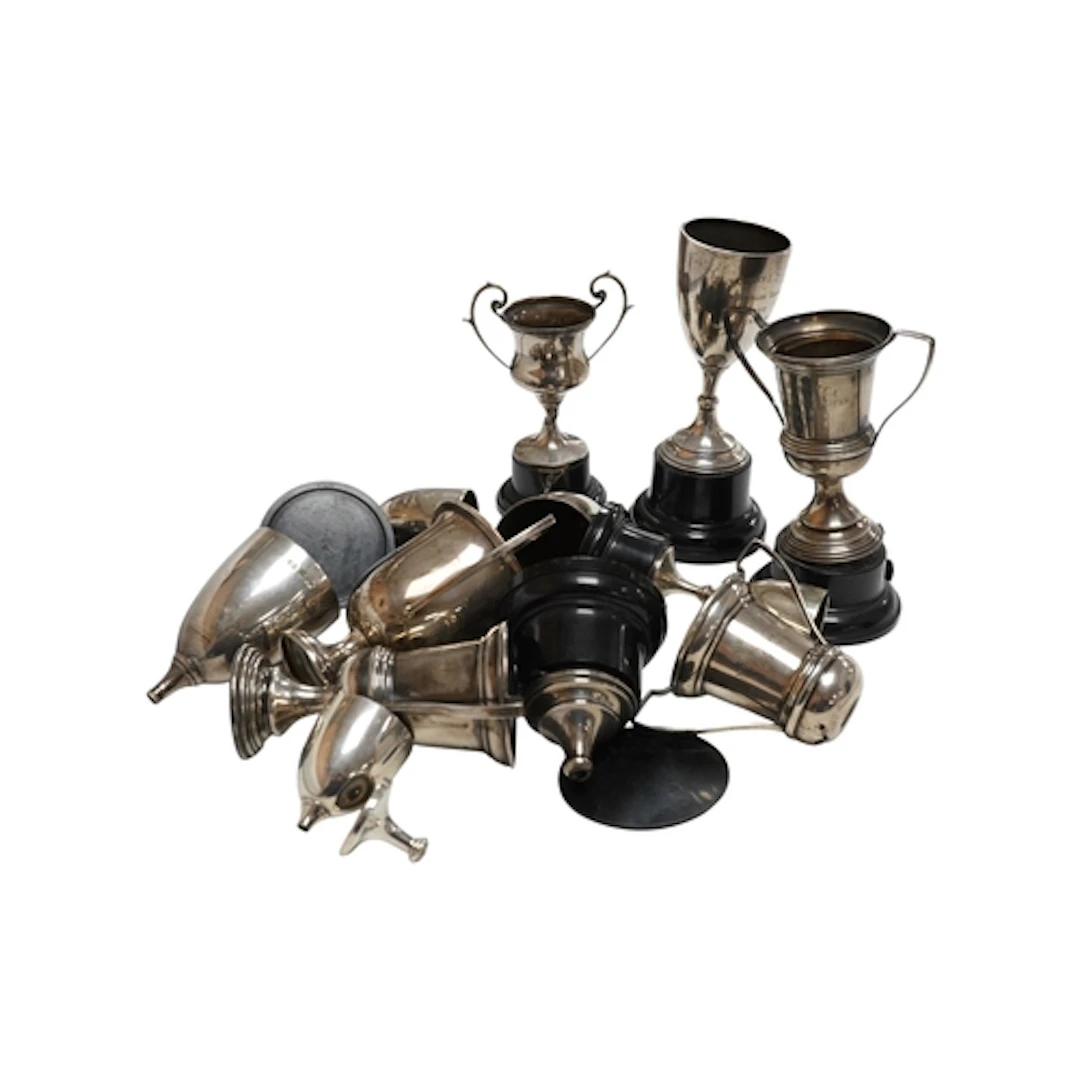 A collection of six early to mid 20th century small silver t...