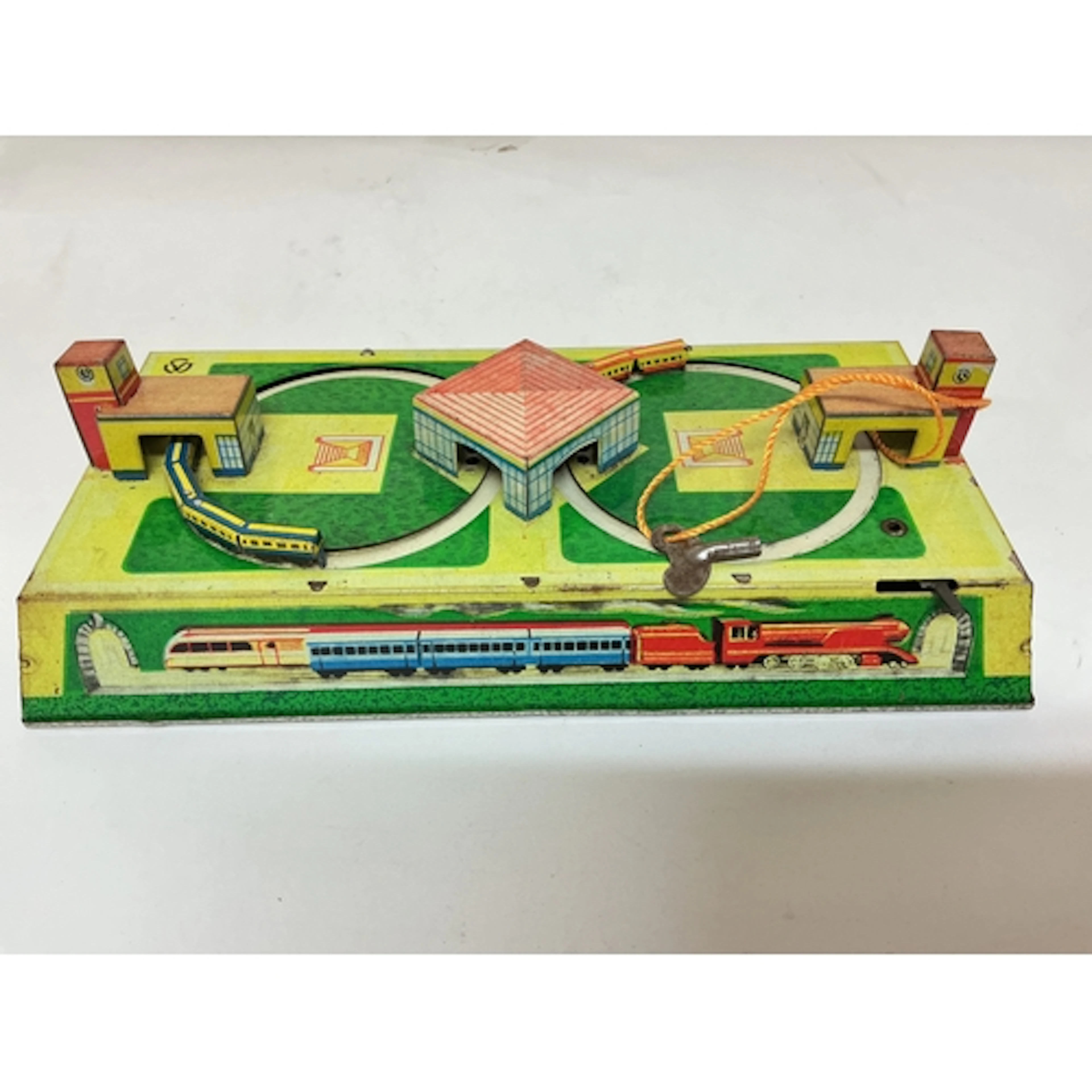 A 1950s Tinplate Russian Clockwork Train With Original Key, ...