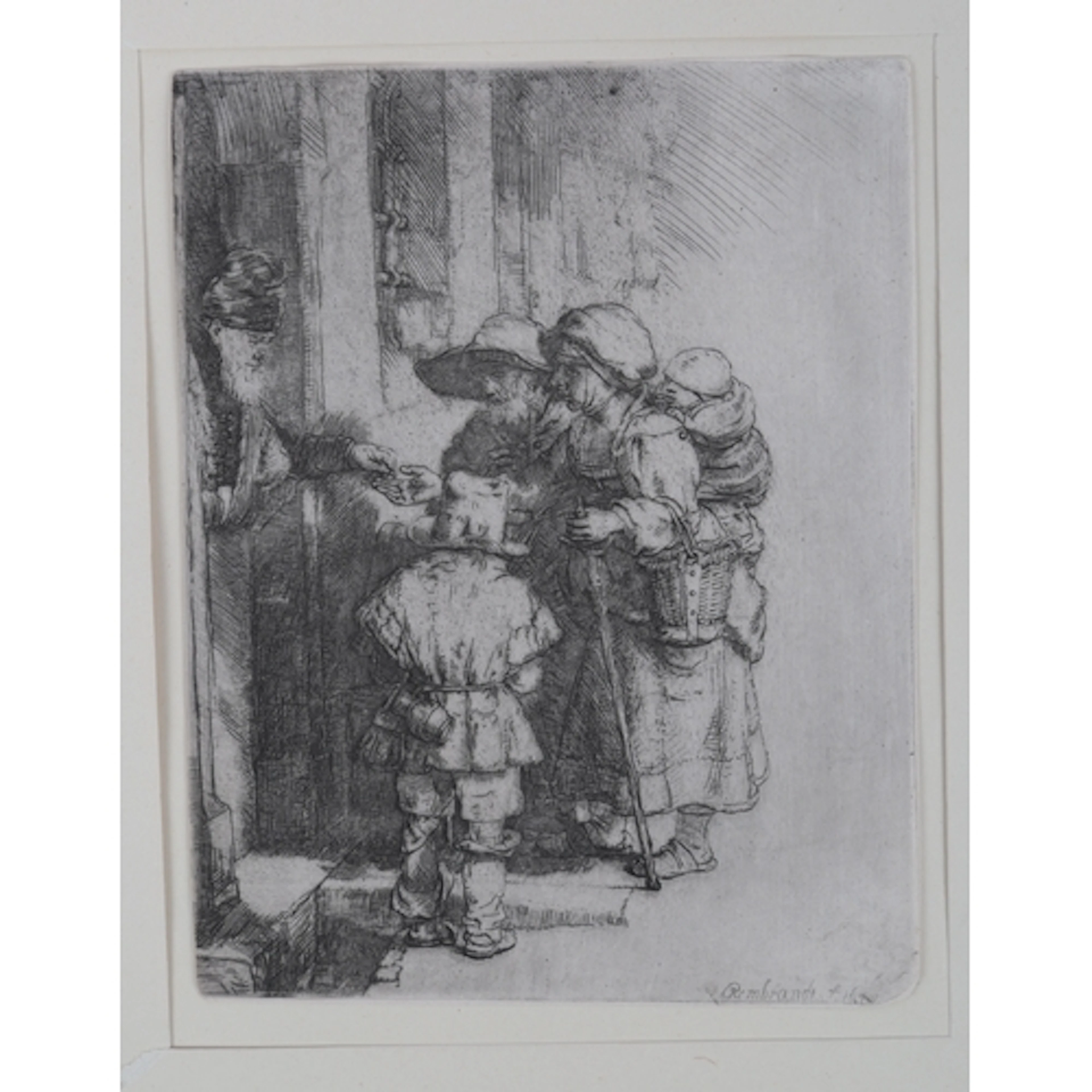 Rembrandt Harmensz Van Rijn (Dutch, 1606-1669) 'Beggars rec...
