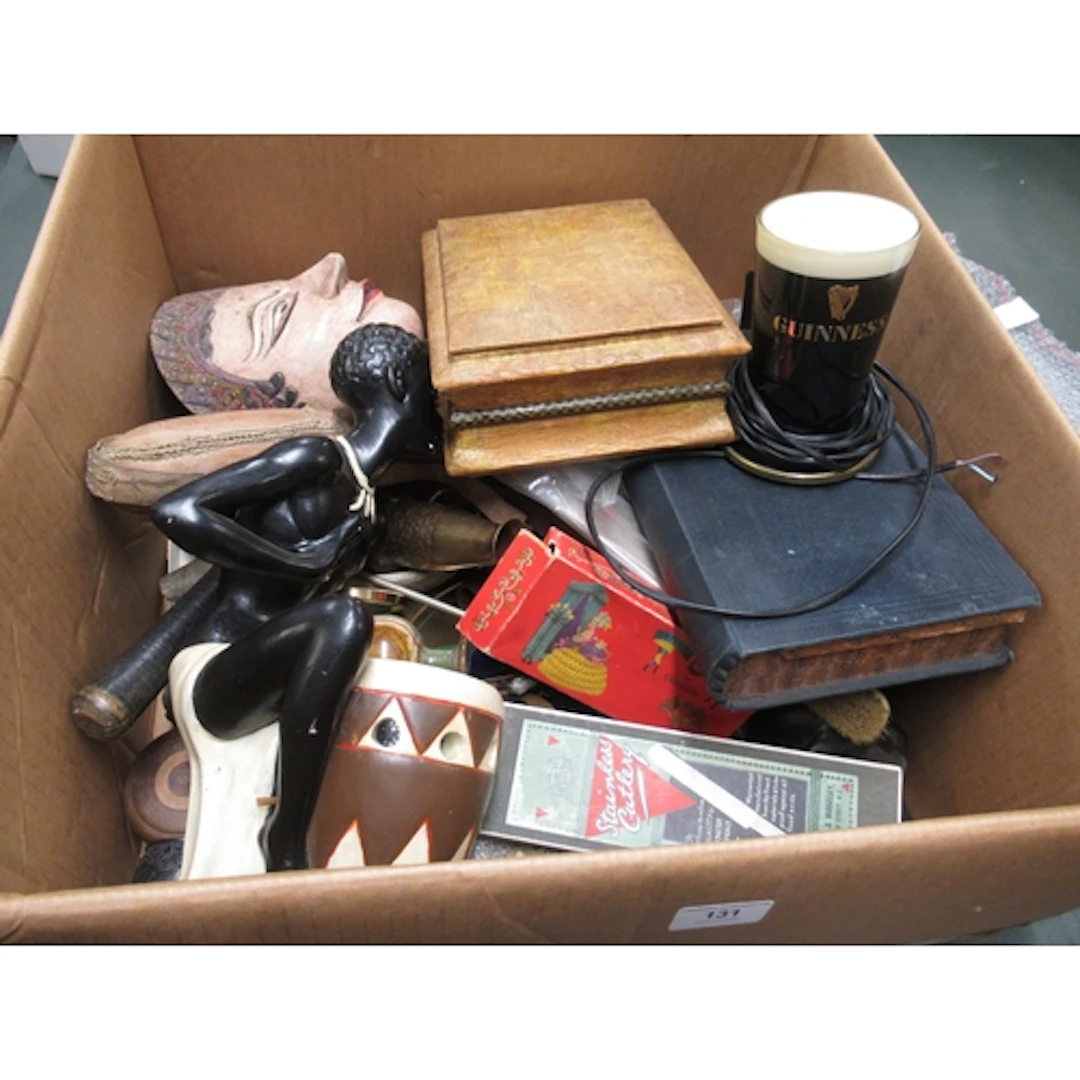 Guinness advertising lamp and a quantity of other miscellane...