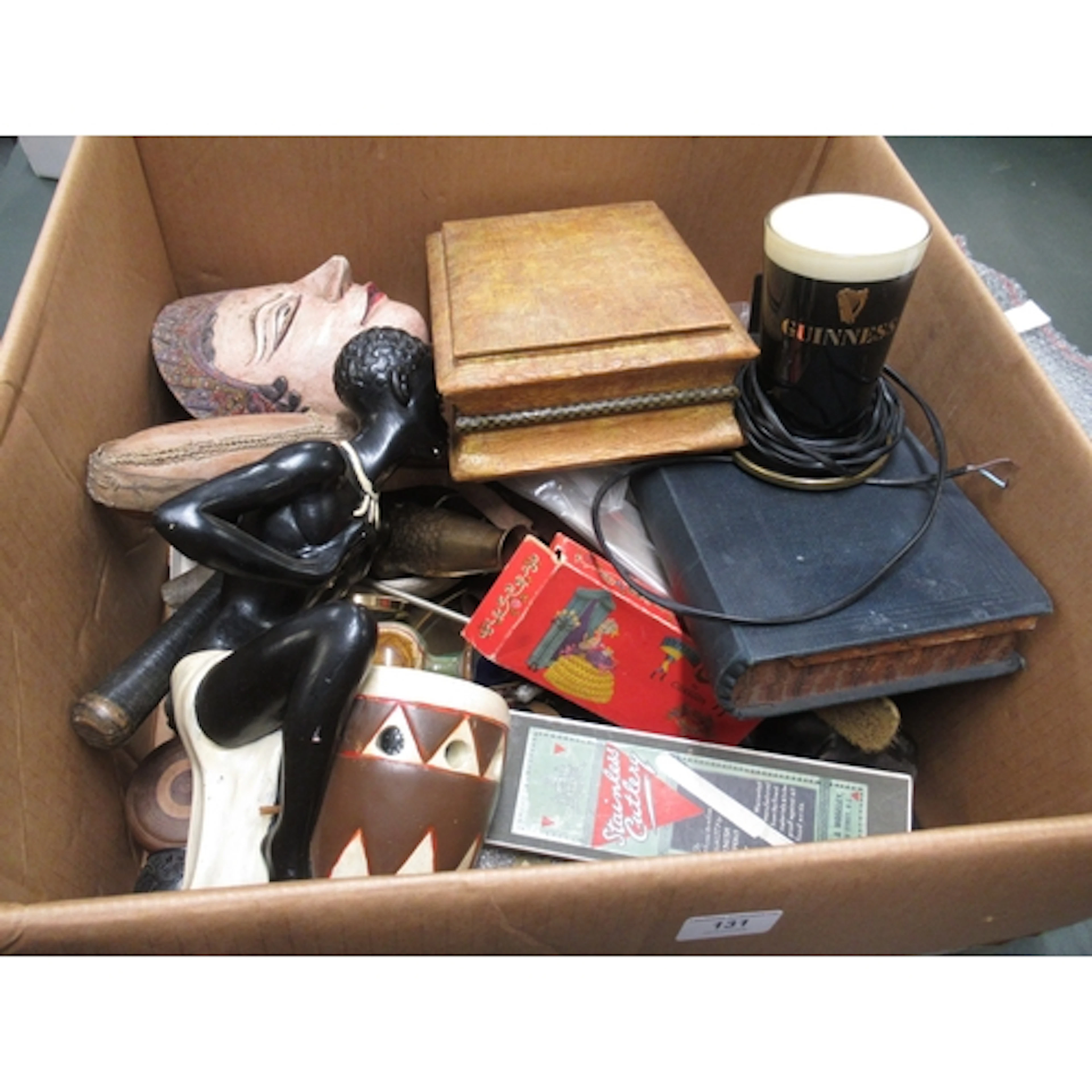 Guinness advertising lamp and a quantity of other miscellane...