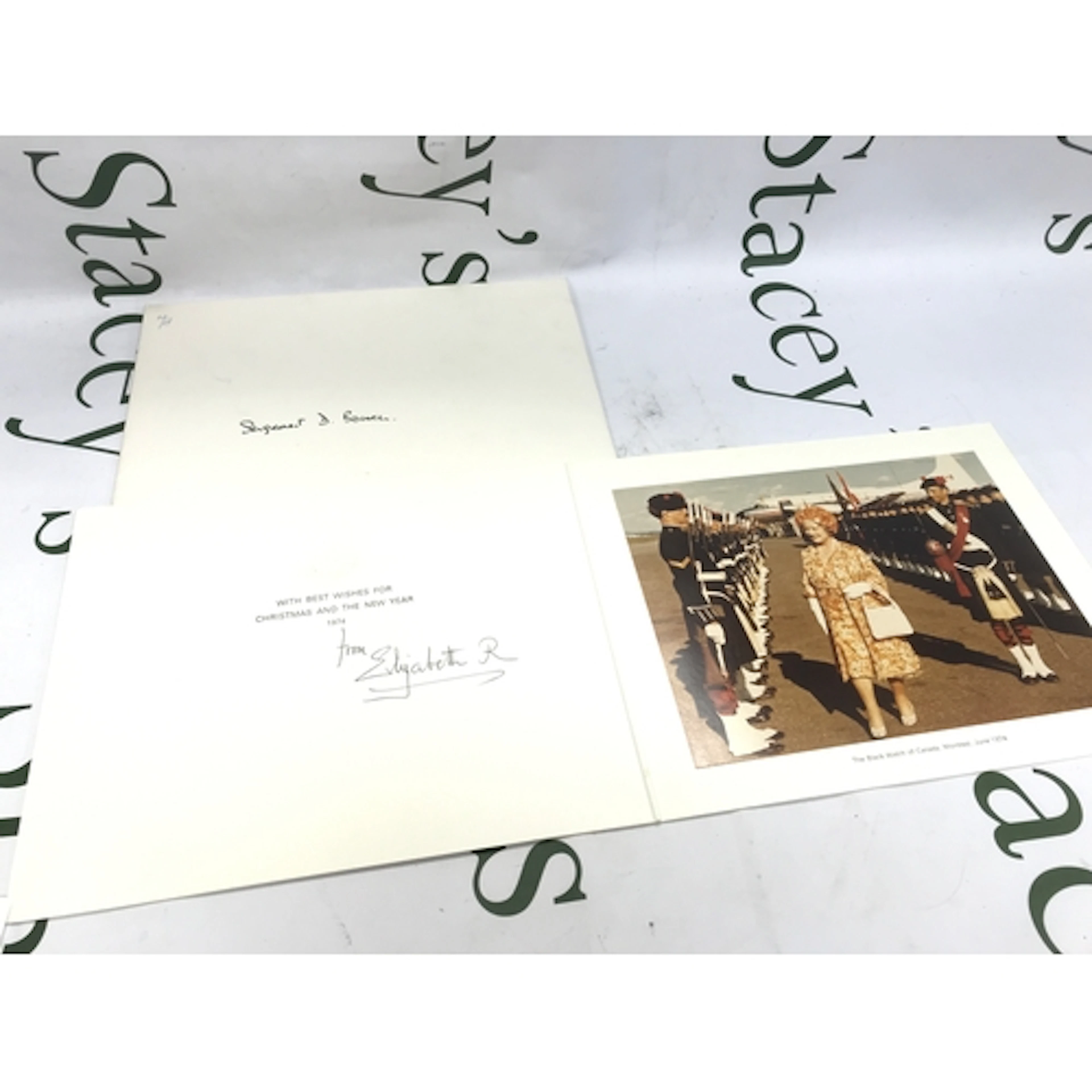 H.M. Queen Elizabeth The Queen Mother 1900-2002, two signed ...