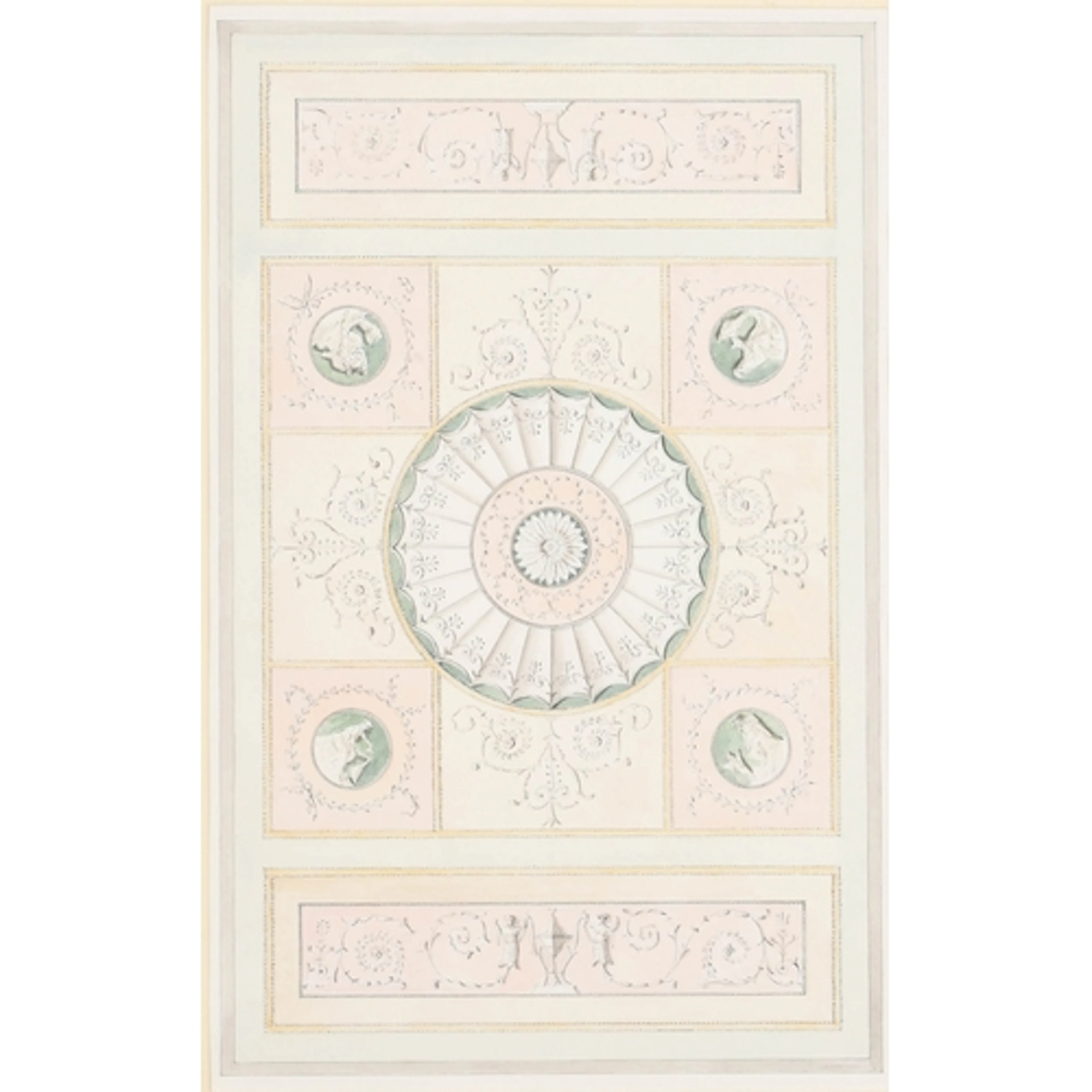 Royston Jones (1947-) British. Three Ceiling Designs, Waterc...