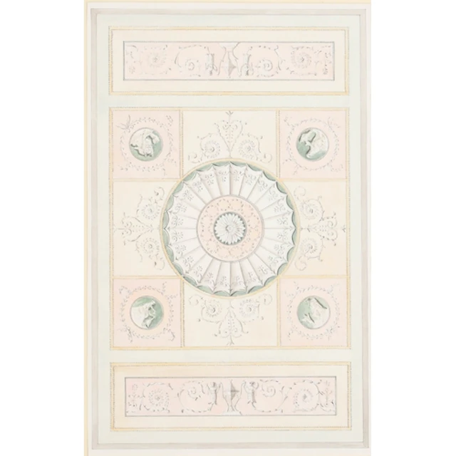 Royston Jones (1947-) British. Three Ceiling Designs, Waterc...