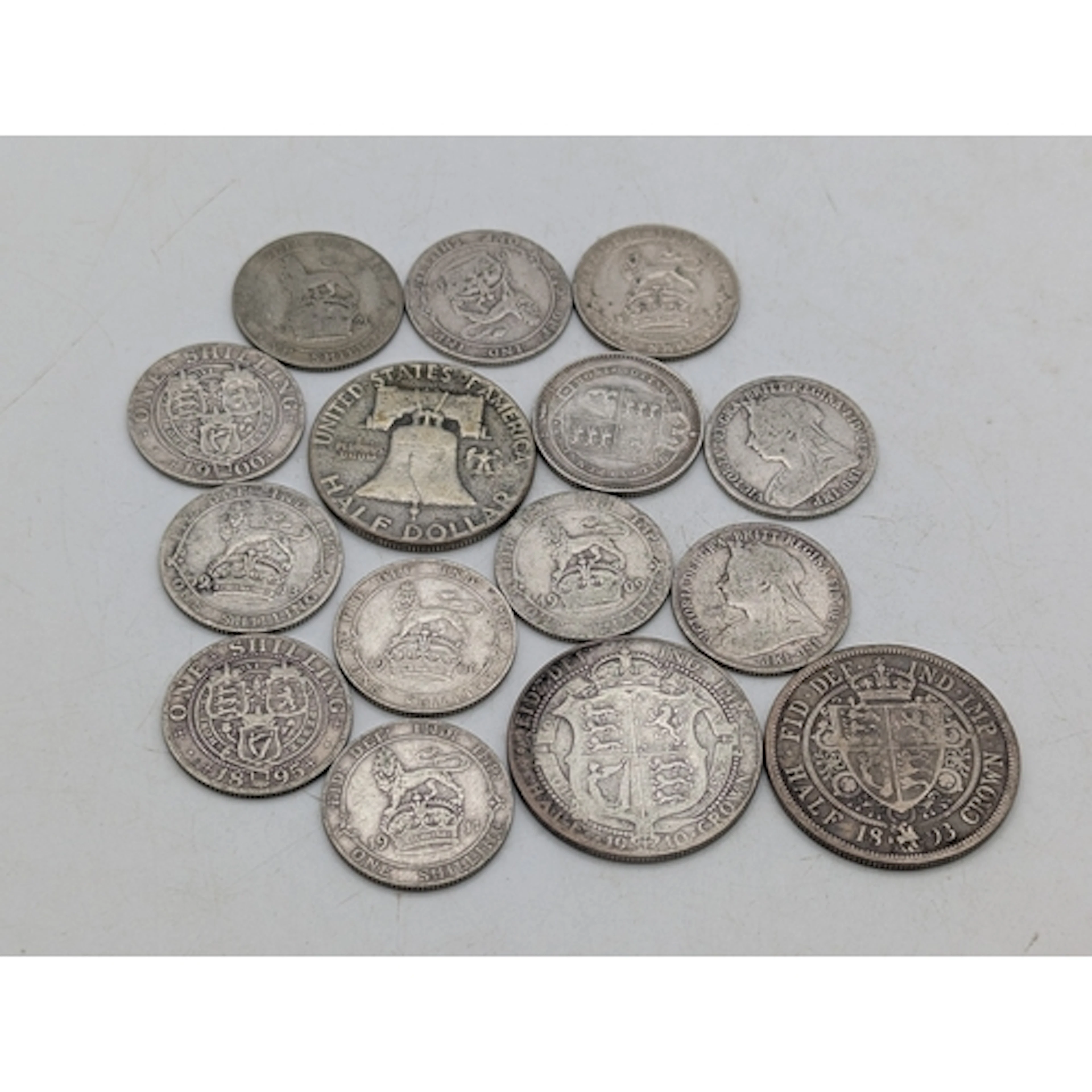 A small selection of pre 1920 full silver British coinage, t...