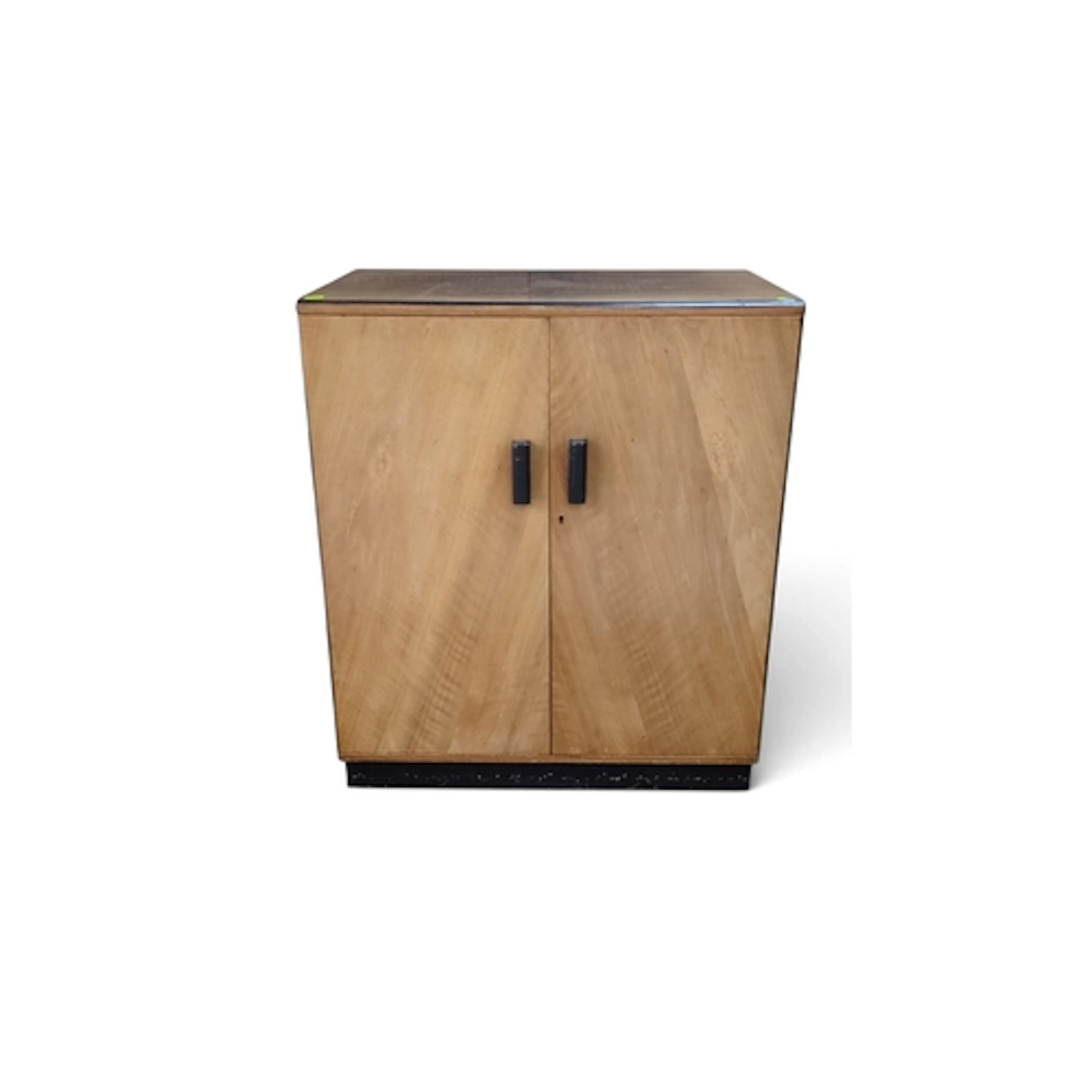 Art Deco figured-wood veneered cupboard, circa 1930, the rec...